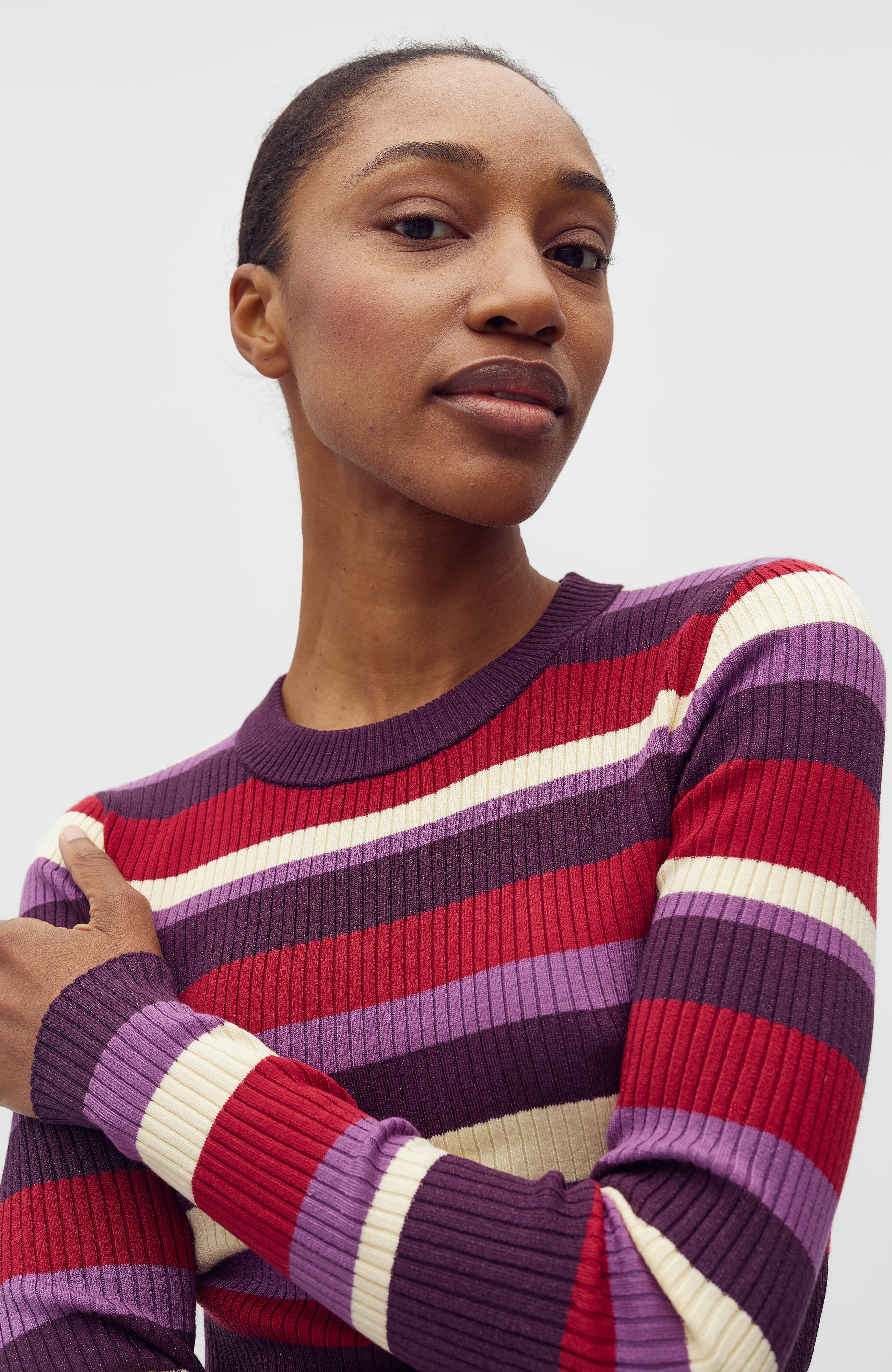 Minnie_Blackberry Wine Stripe_Model_1