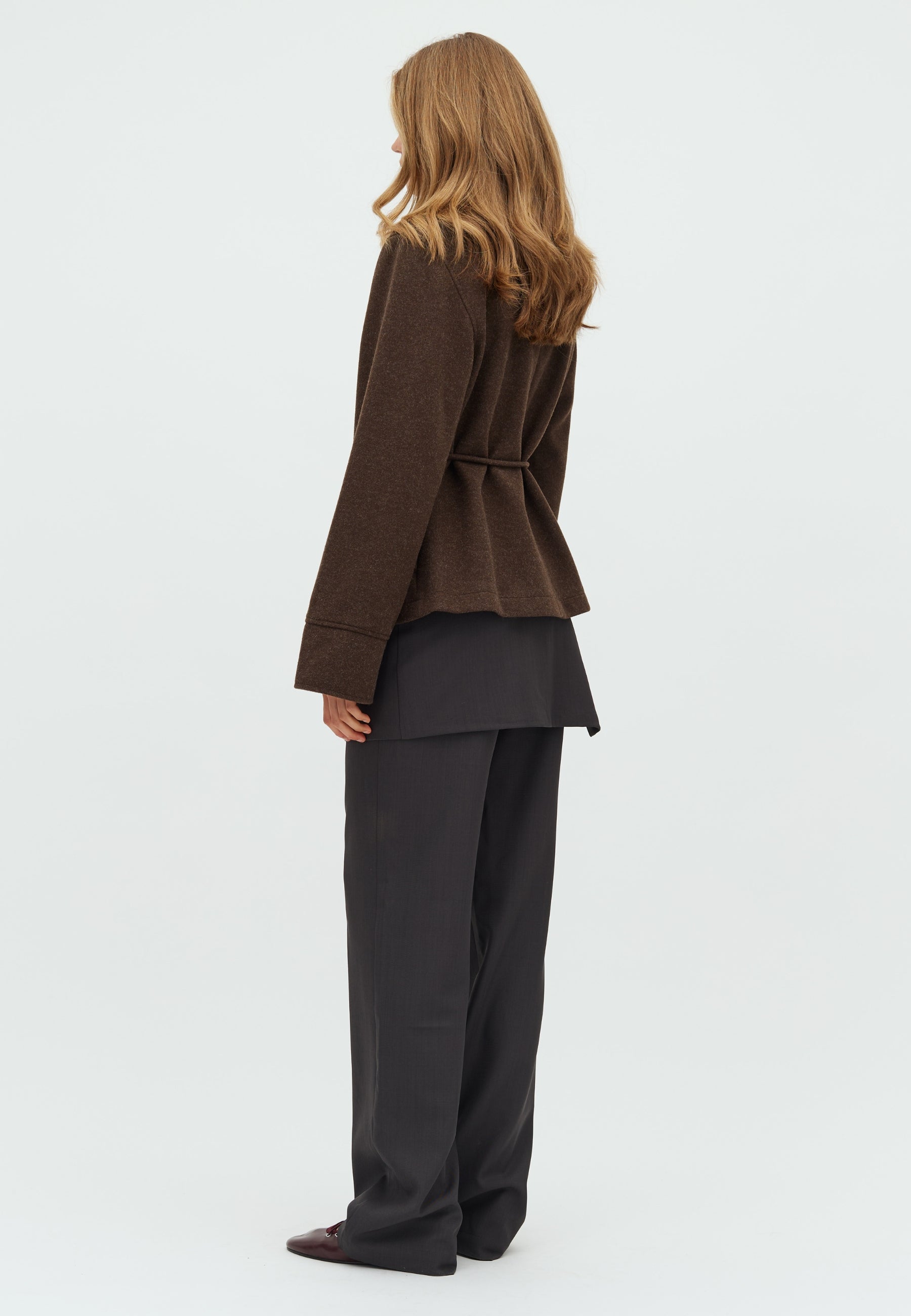 Mazelle-F_Dark brown melange_Model_2