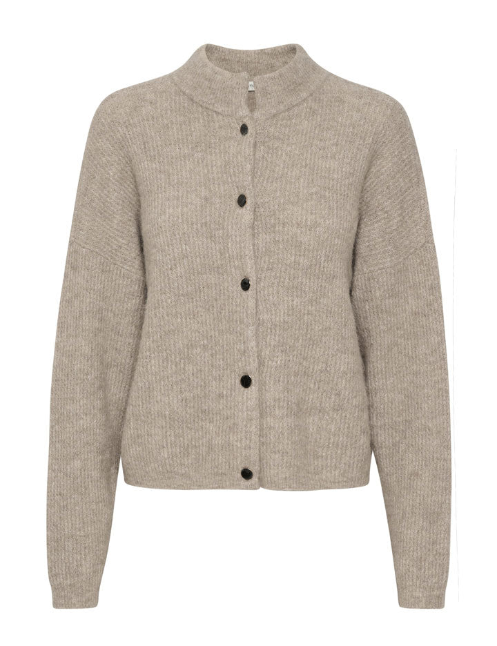 10905931 AlphaGZ short cardigan NOOS_Warm Sand Melange_Packshot_0