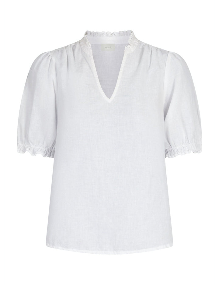 160264 Odesa Linen Blouse_White_Packshot_0
