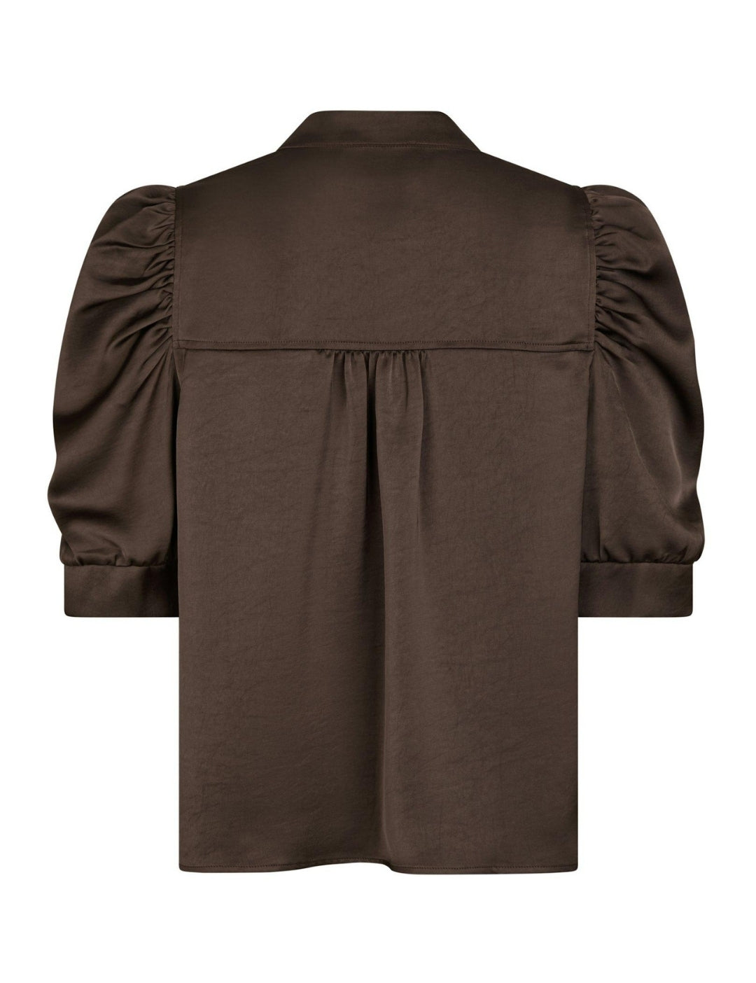 162590 Roella Heavy Sateen Blouse_Dark brown_Packshot_