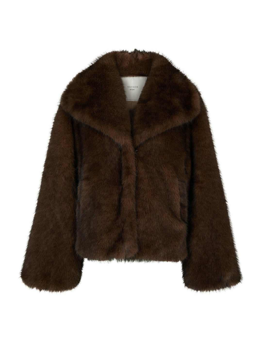 162628 Stephanie Faux Fur Jacket_Brown_Packshot_0