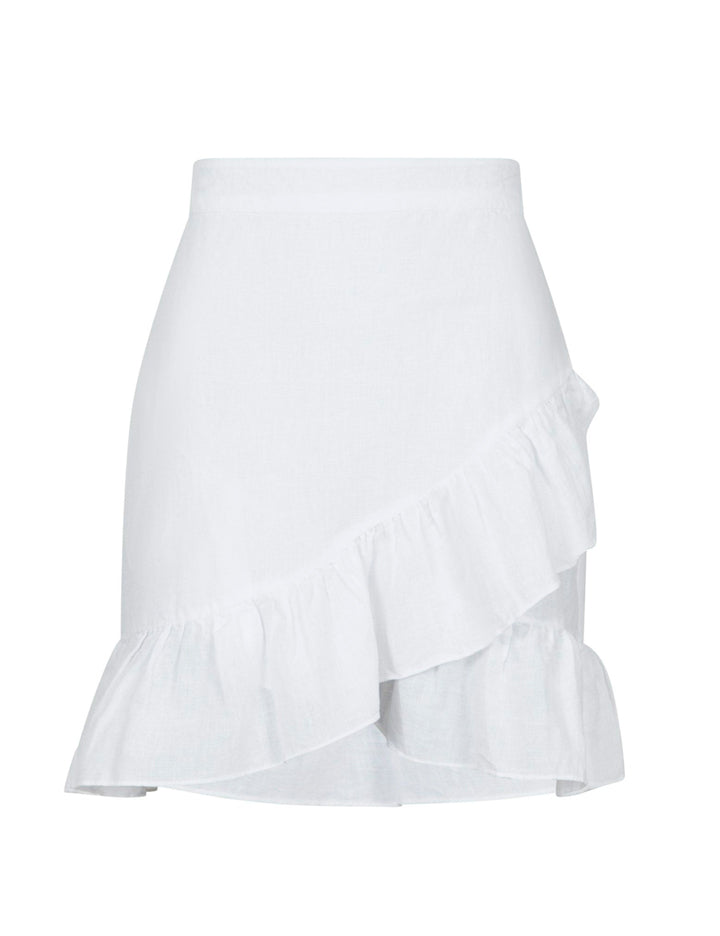 162529 Bekka Linen Skirt_White_Packshot_0