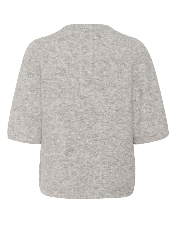 10909815 AlphaGZ ss tee NOOS_Light grey melange_Packshot_1