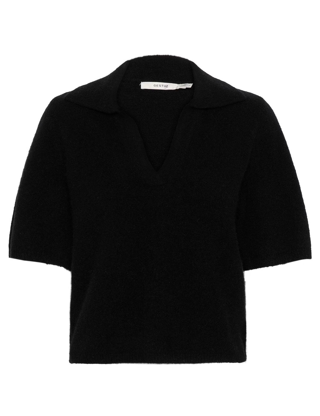 10910035 GZalpha ss polo pullover_Black_Packshot_0