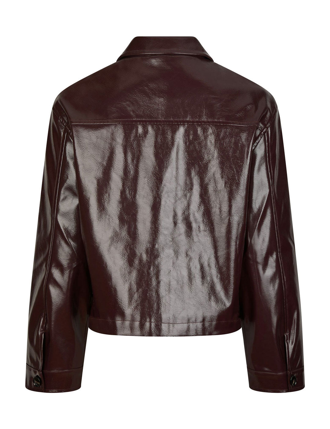 164794 Emilia Patent Jacket_Burgundy_Packshot_1