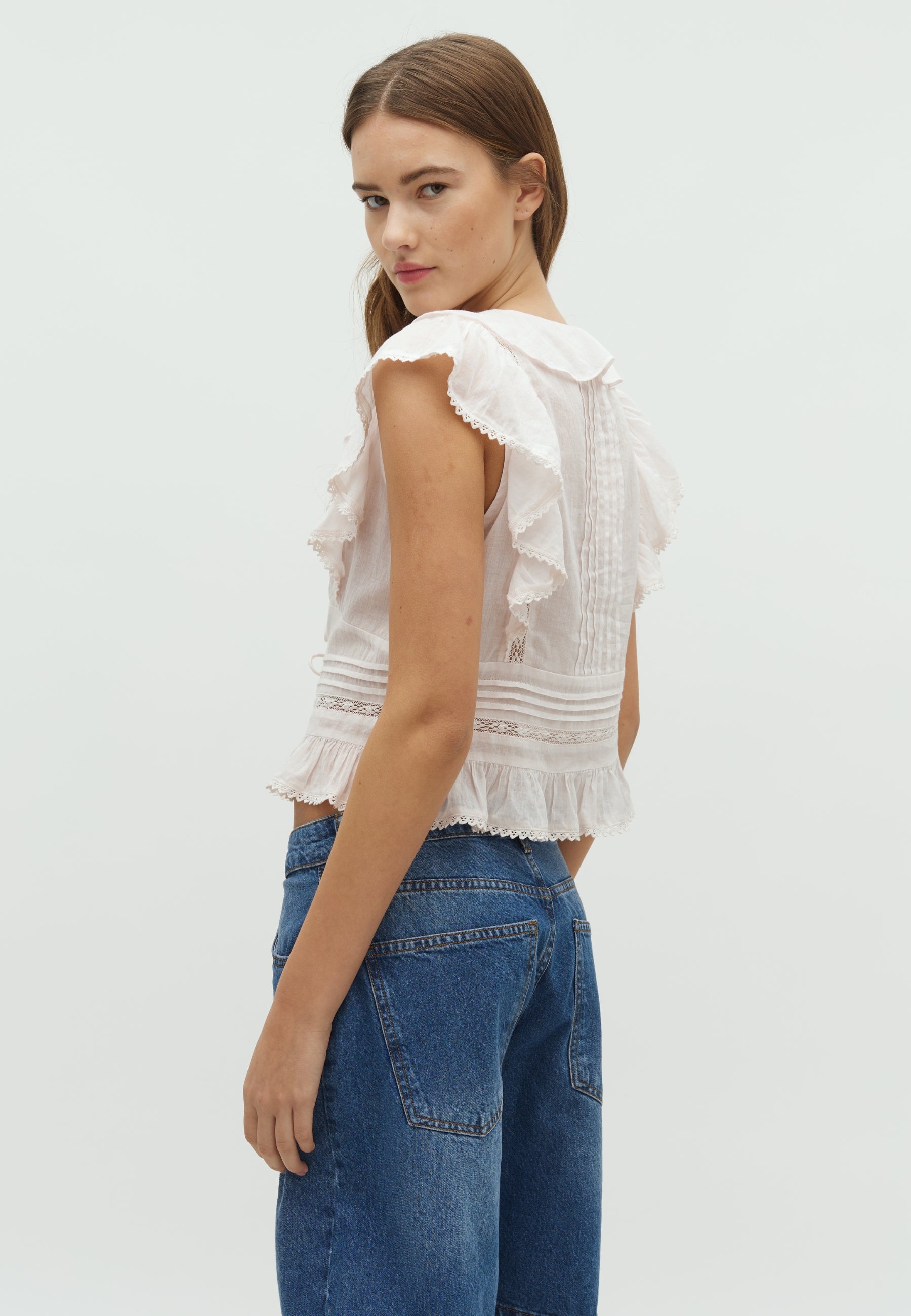 166234 Petali S Voile Top_Light pink_Model_2