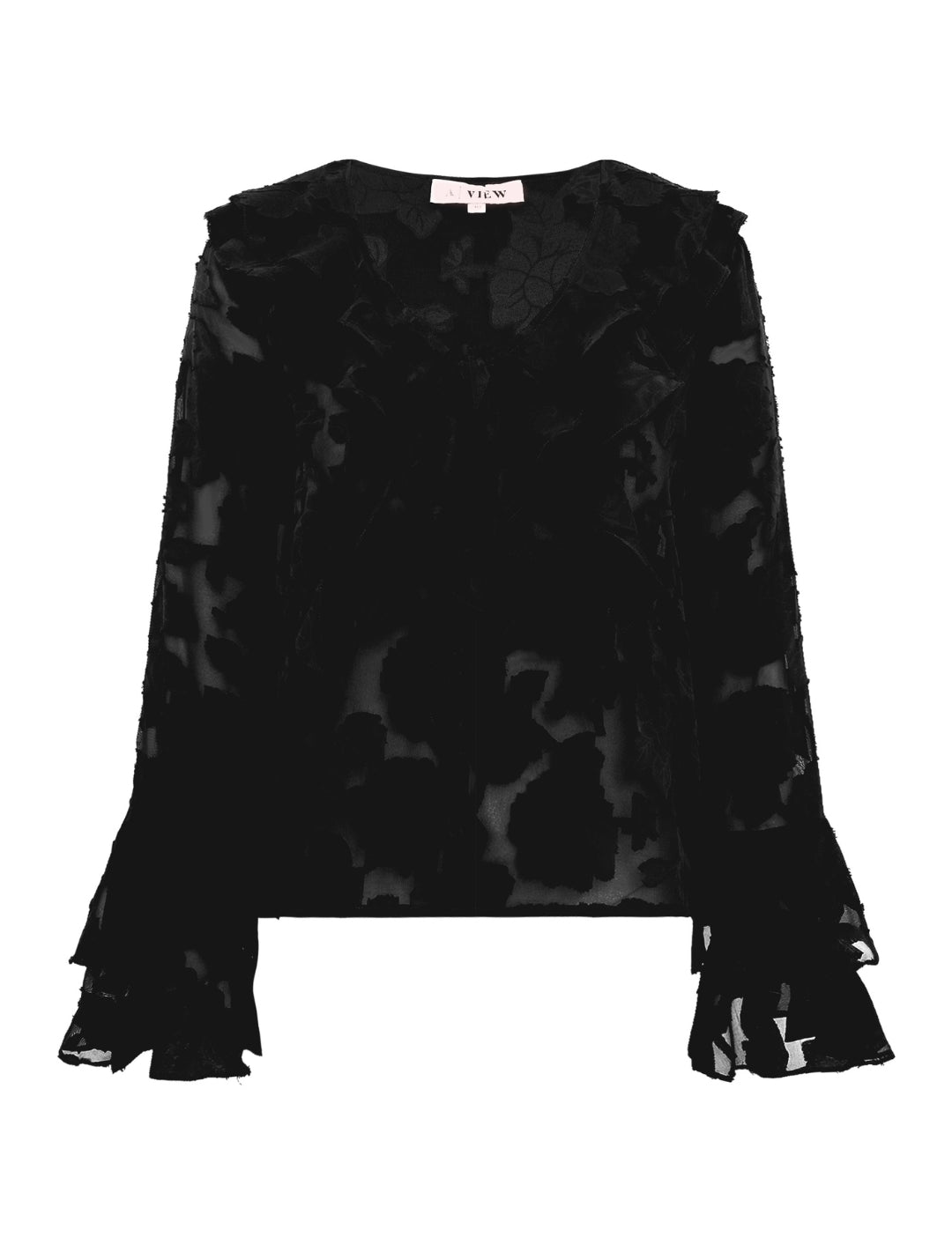 AV6090 Floretta blouse_999 Black_Packshot_0