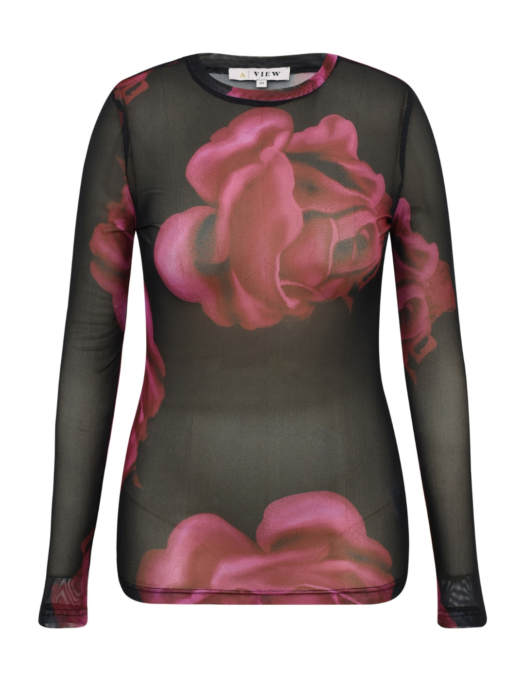 AV7018 Silke blouse_163 Black/Pink_Packshot_0