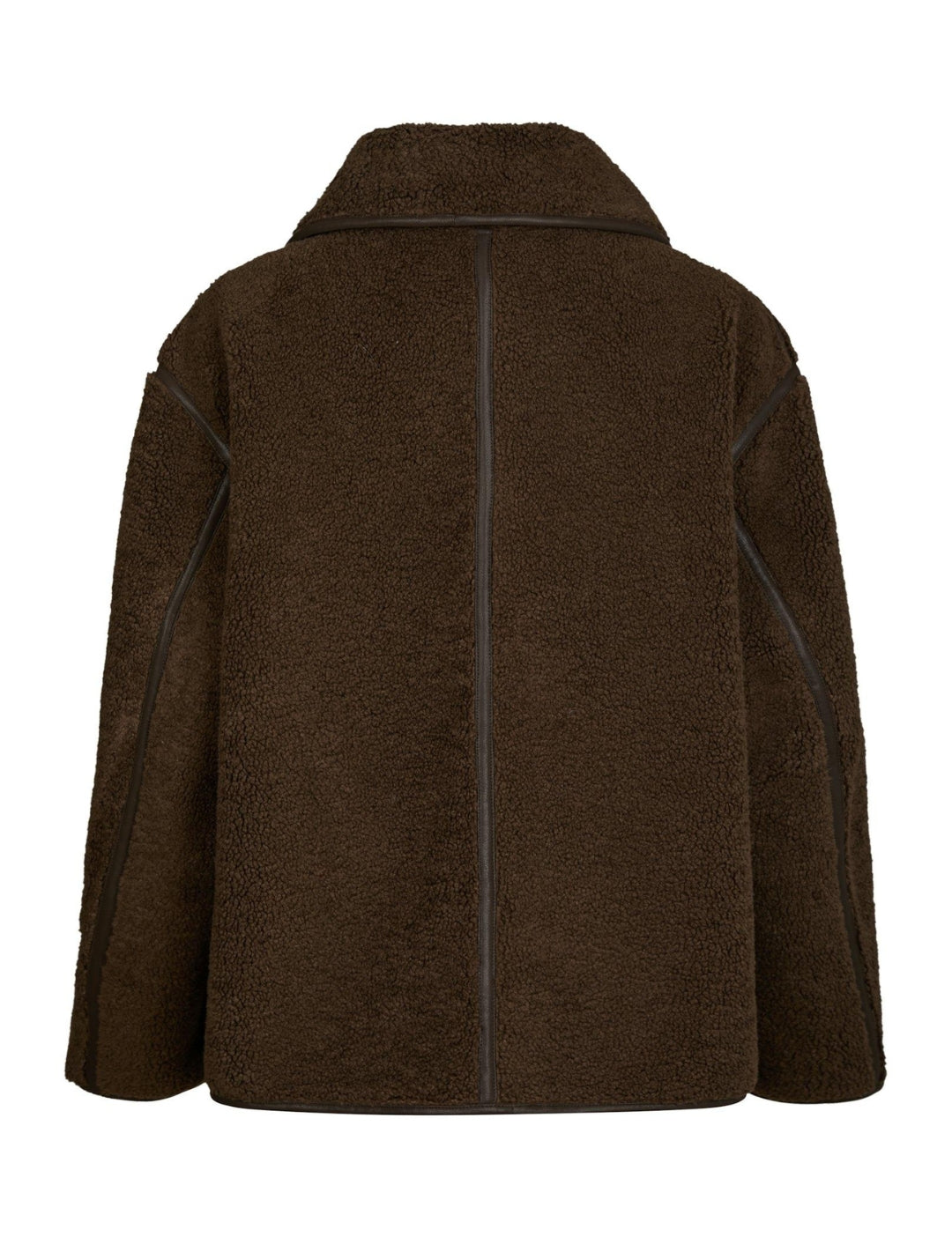 166397 Admund Teddy Jacket_Dark brown_Packshot_1