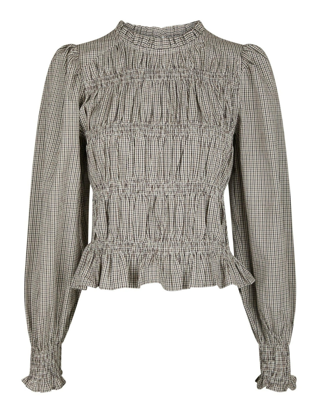 166893 Marcia Check Blouse_Dusty Brown_Packshot_4