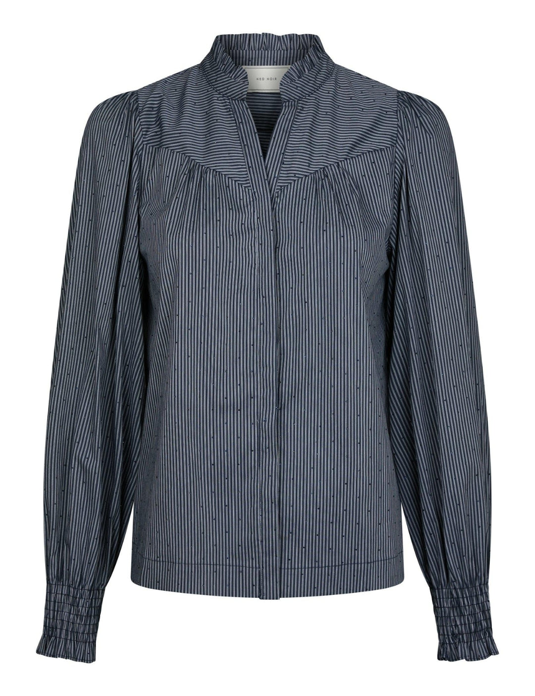 167292 Astrida Stripe Stone Blouse_Navy_Packshot_0