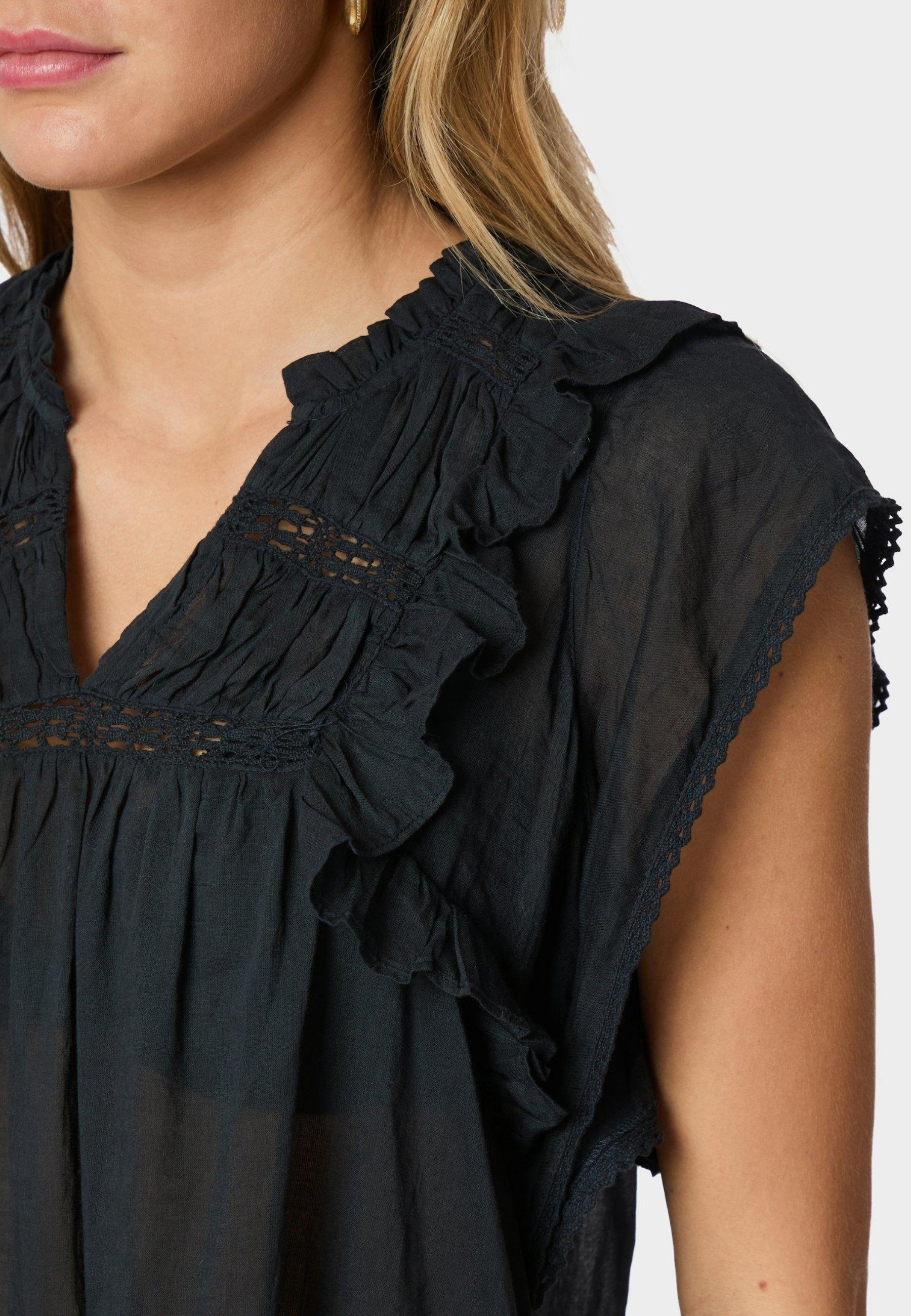 159881 Jayla S Voile Top_Navy_Model_2