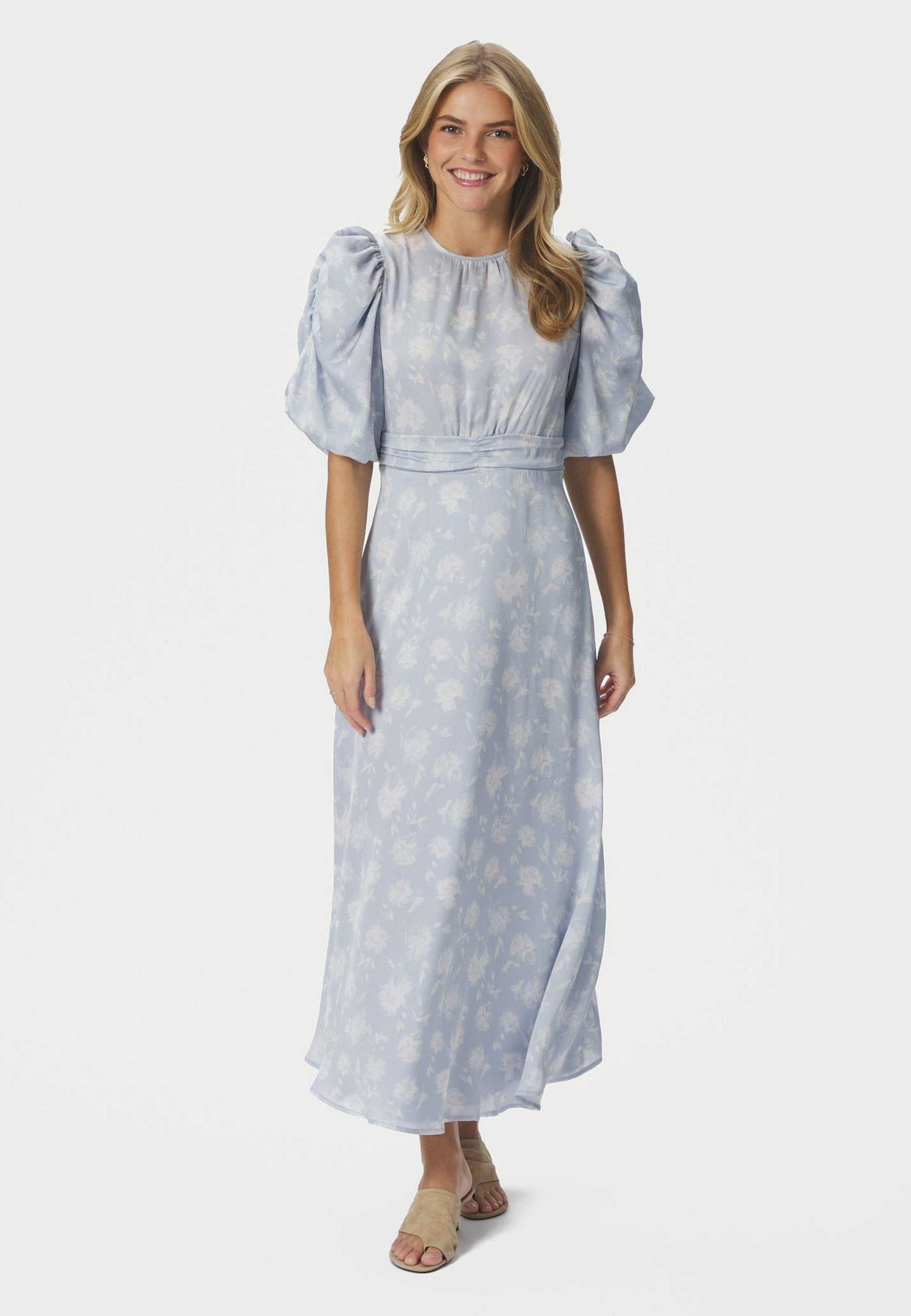 167902 Kikka Faded Flower Dress_Light Blue_Model_0