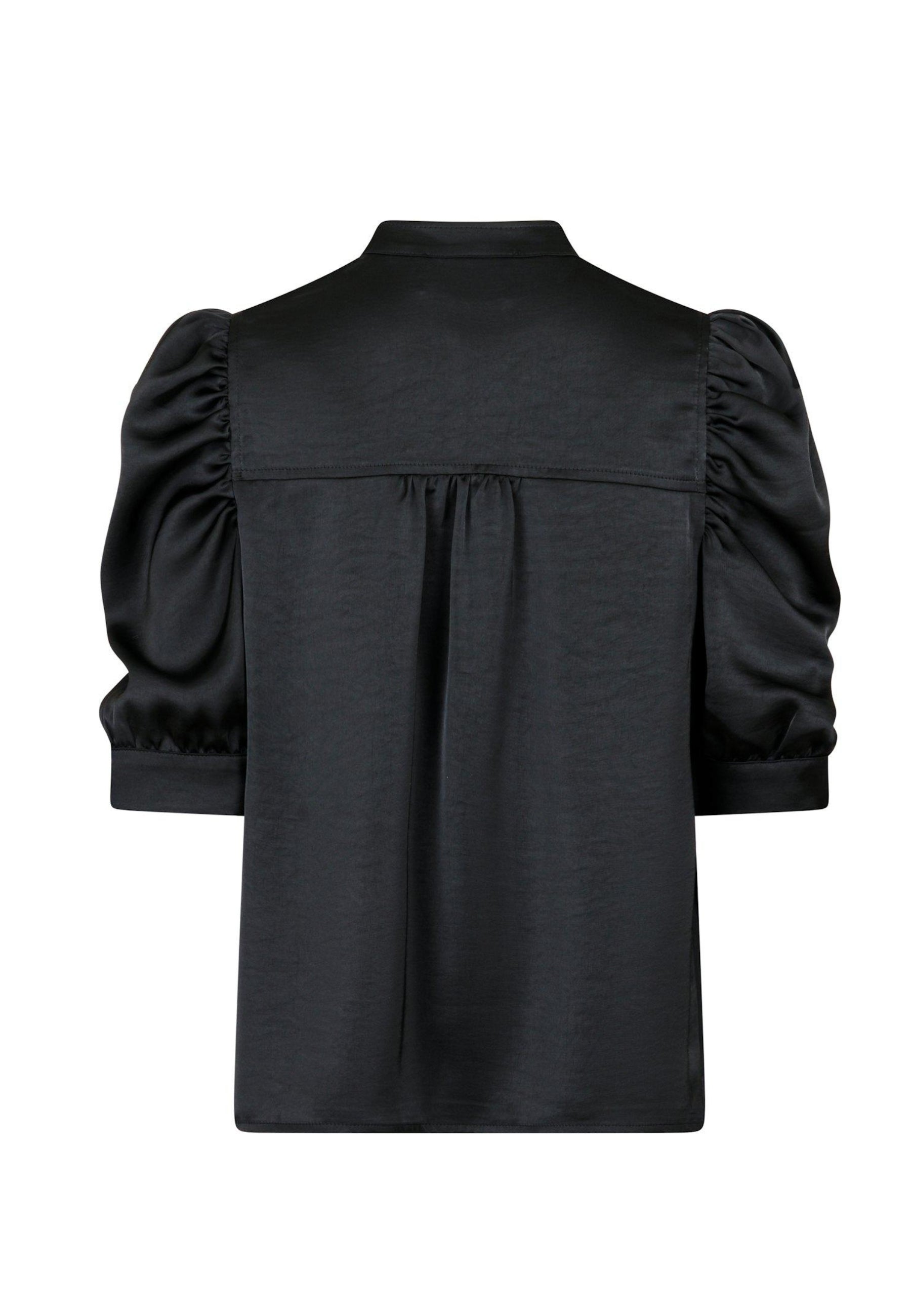 162590 Roella Heavy Sateen Blouse_Black_Packshot_1