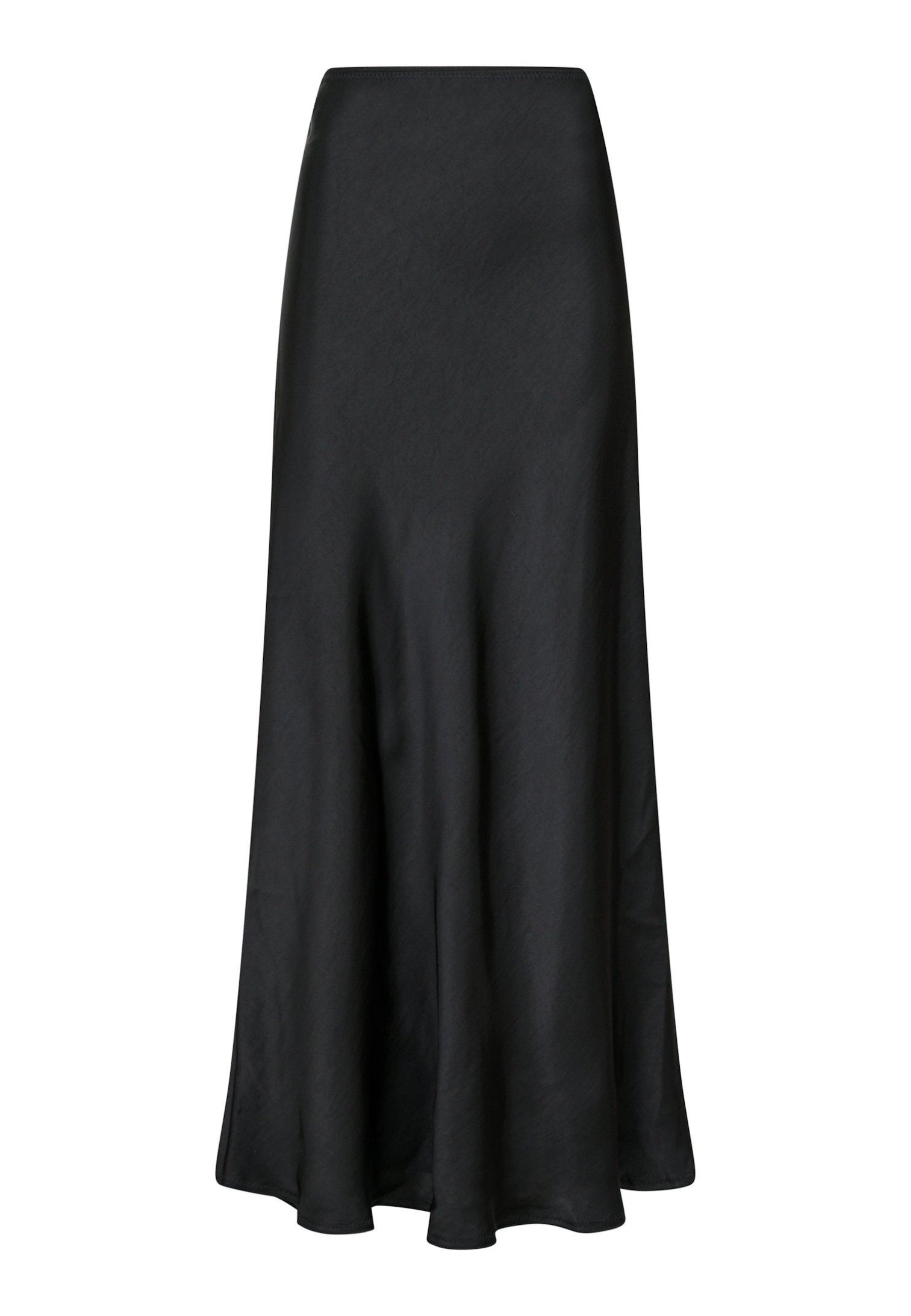 159588 Vicky Heavy Sateen Skirt_Black_Packshot_0