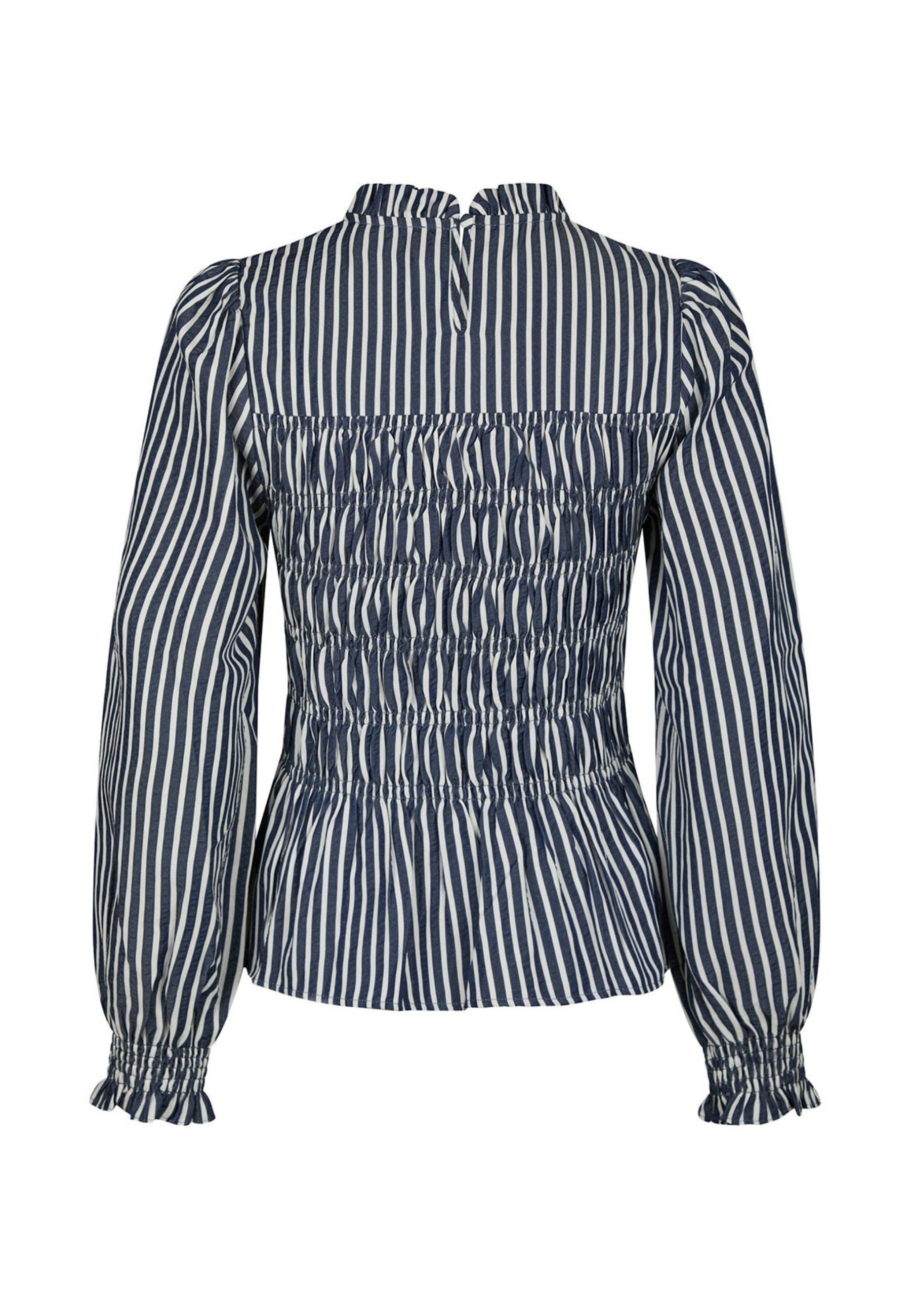 168931 Dossa Big Stripe Blouse_Navy_Packshot_1