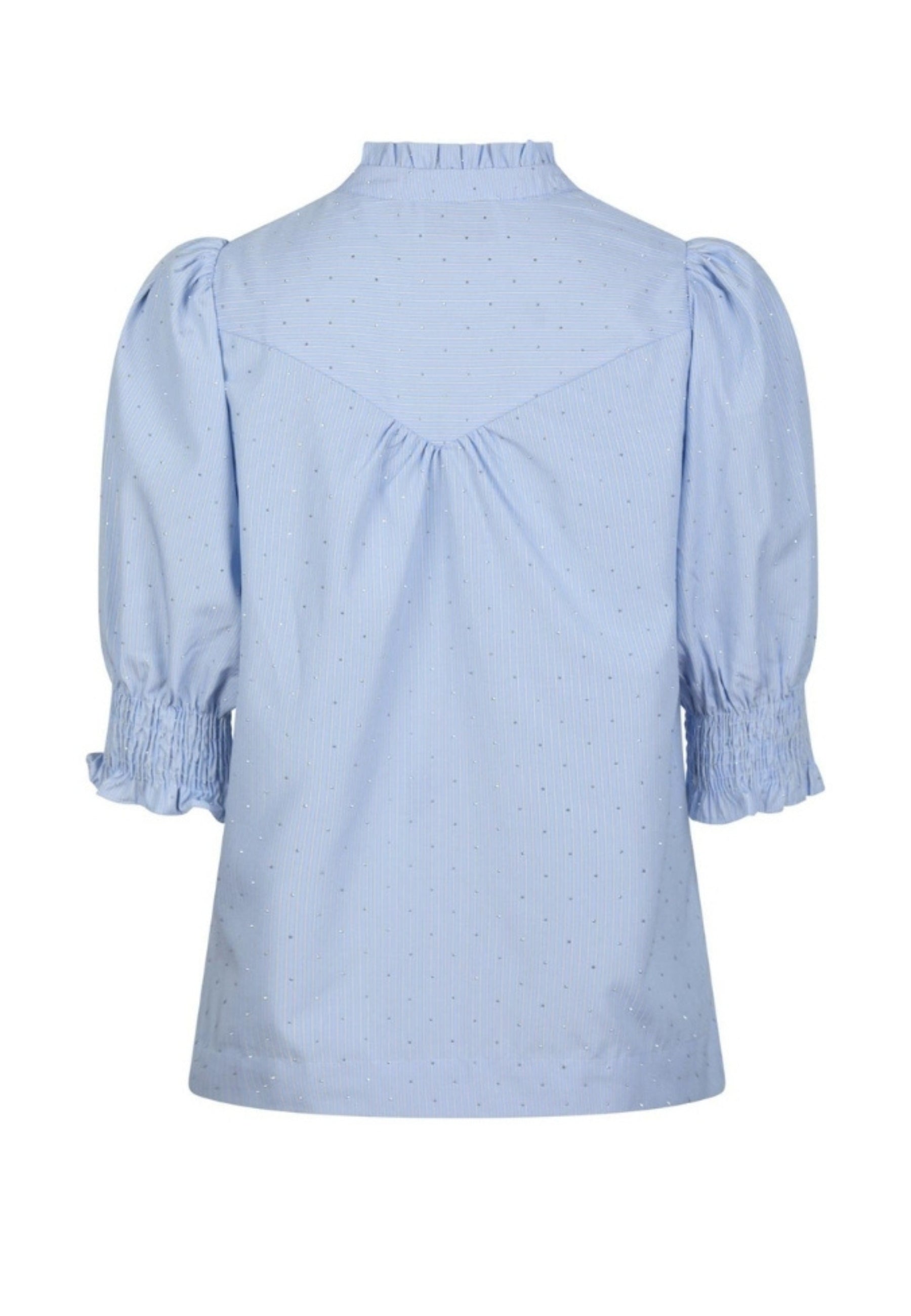 164327 Diana B Stripe Stone Blouse_Light Blue_Packshot_1