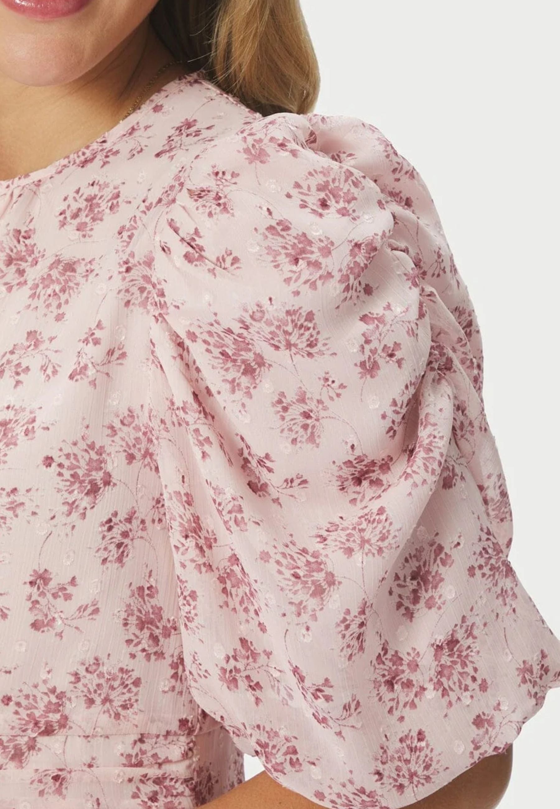 167915 Kikka Chiffon Flower Dress_ROSE_Packshot_1