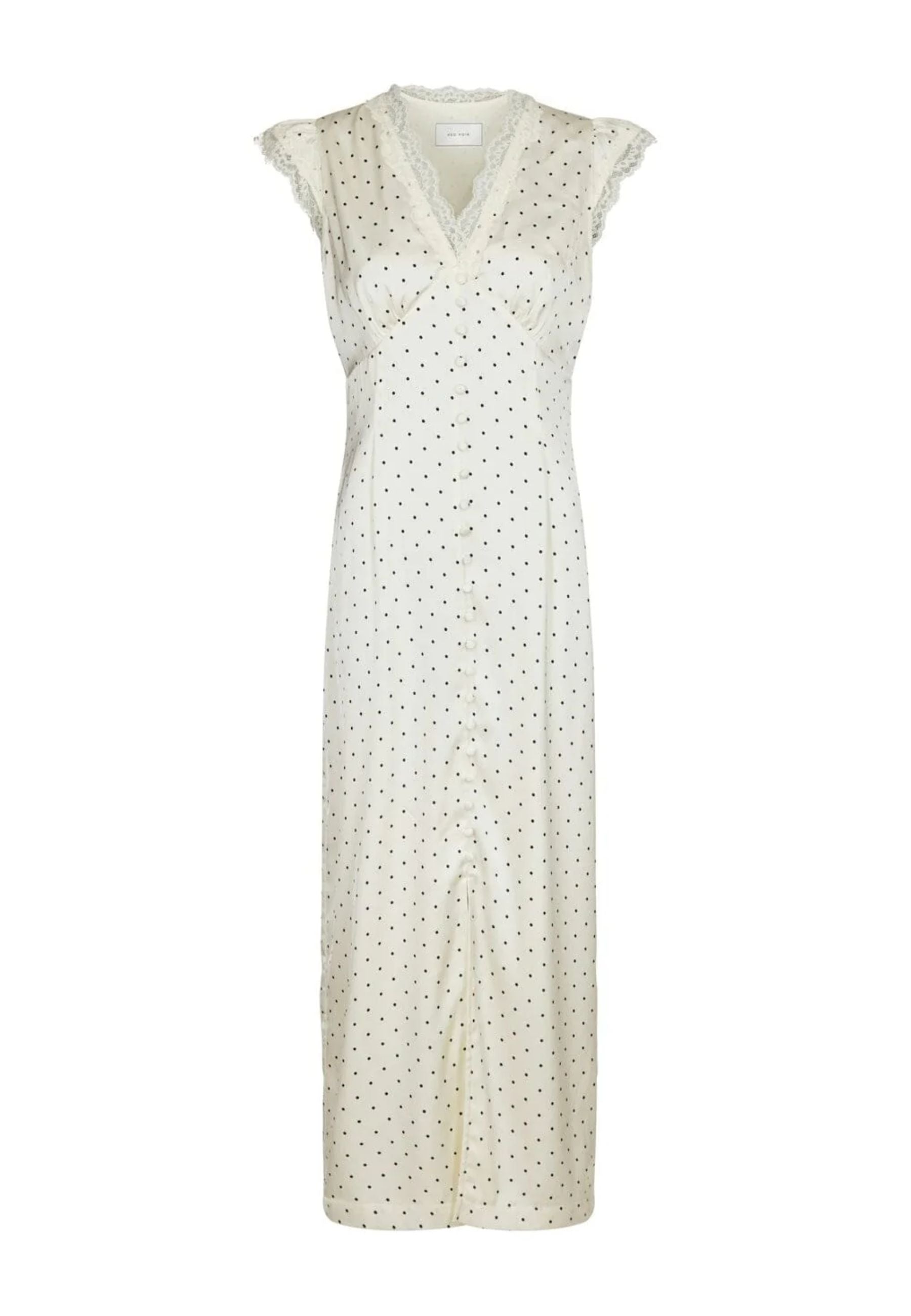 167777 Aniella Dot Dress_Creme_Packshot_0