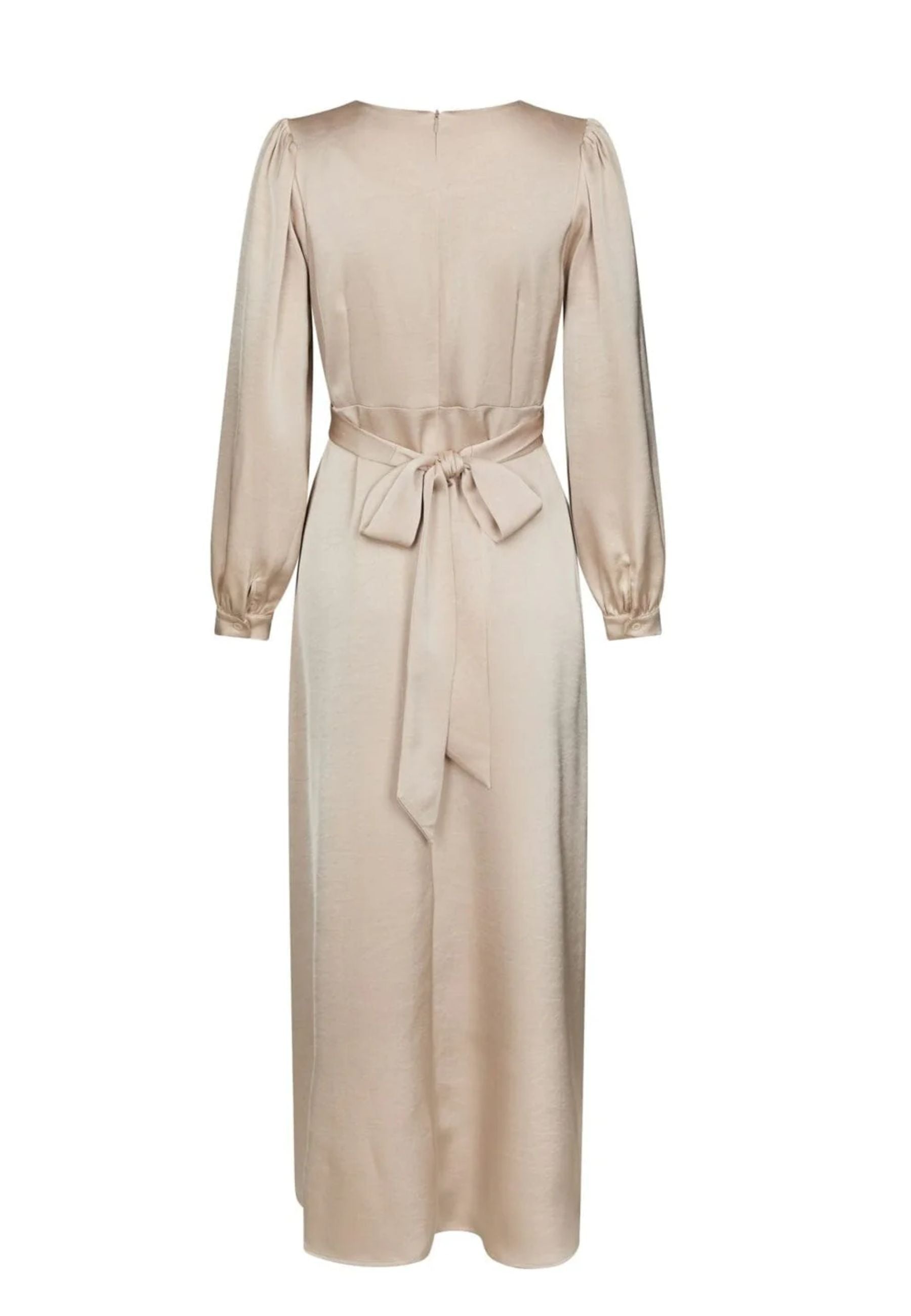 168431 Bretti Heavy Sateen Dress_Champagne_Packshot_1