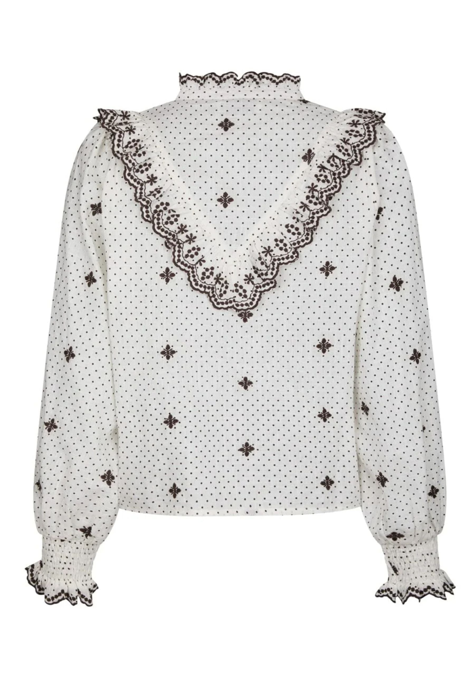 167708 Degas Dot Blouse_Off White_Packshot_1