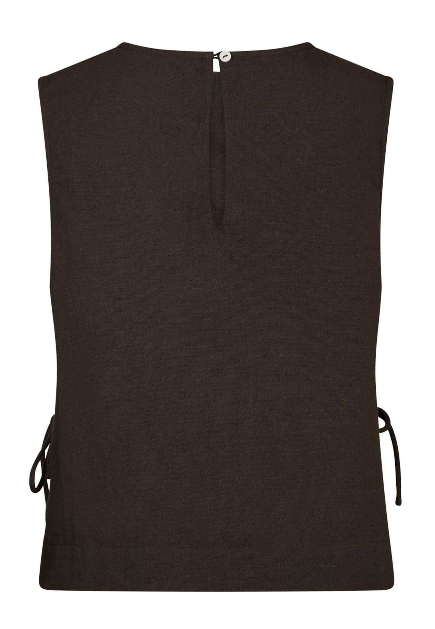 159947 Svetlana linen Top_Dark Brown_Packshot_1