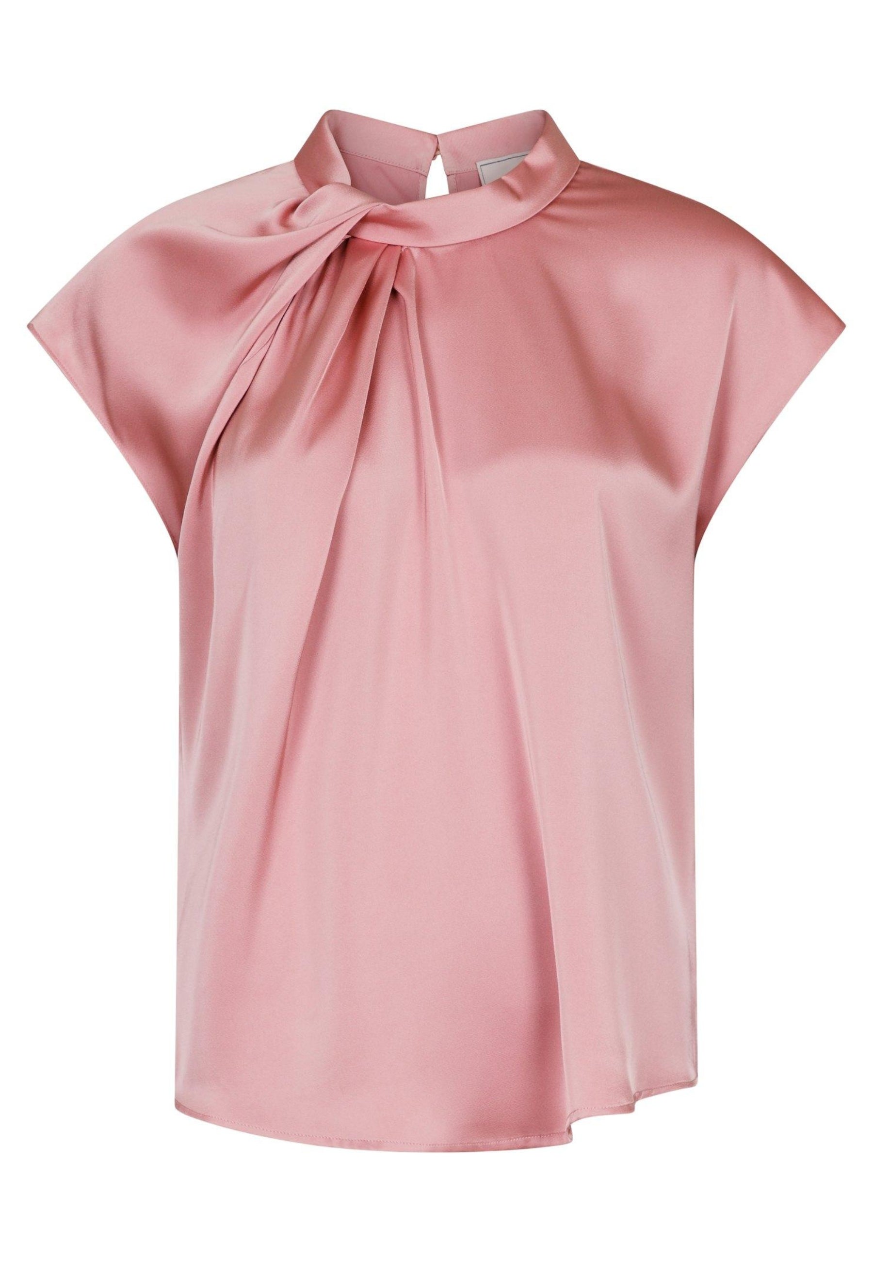 160990 Fleur Drapy Satin Blouse_Light Pink_Packshot_0