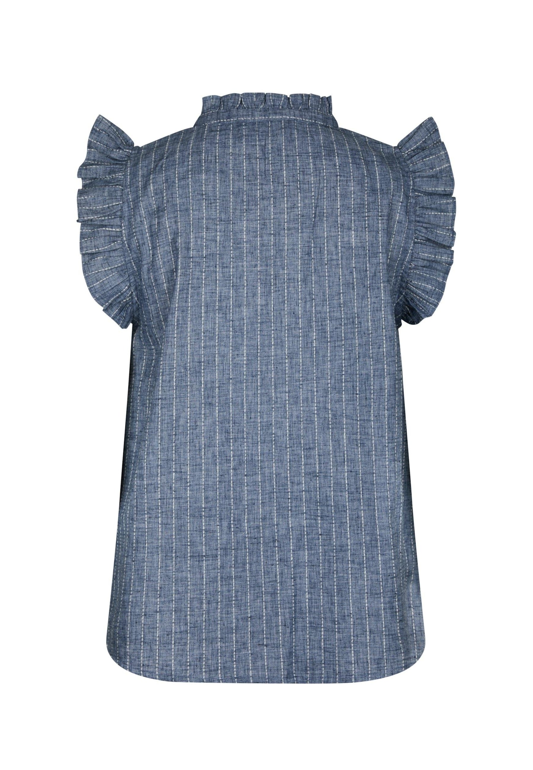 168373 Siona Emb Stripe Top_Blue_Packshot_1