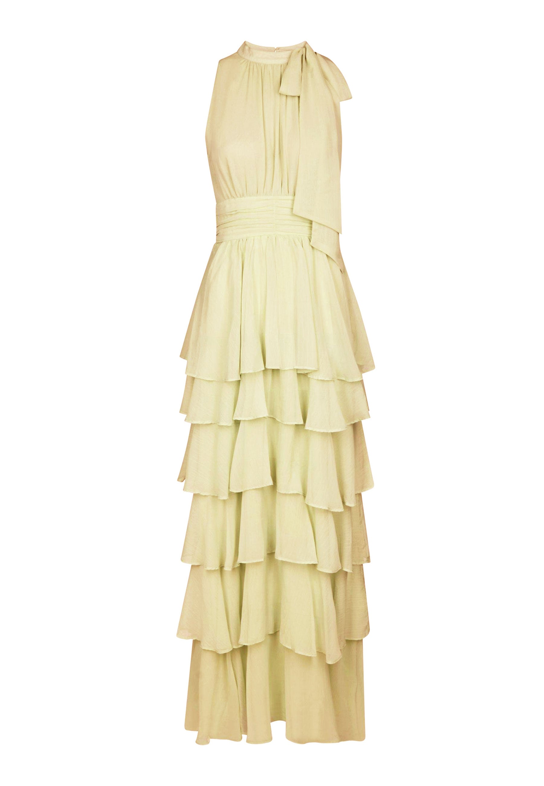 169167 Tarli Solid Chiffon Dress_Light Yellow_Packshot_0