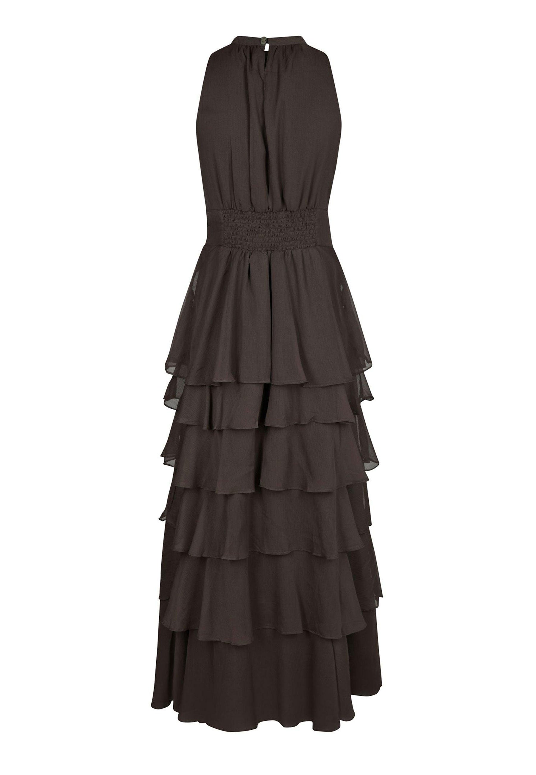 169167 Tarli Solid Chiffon Dress_Dusty Brown_Packshot_1