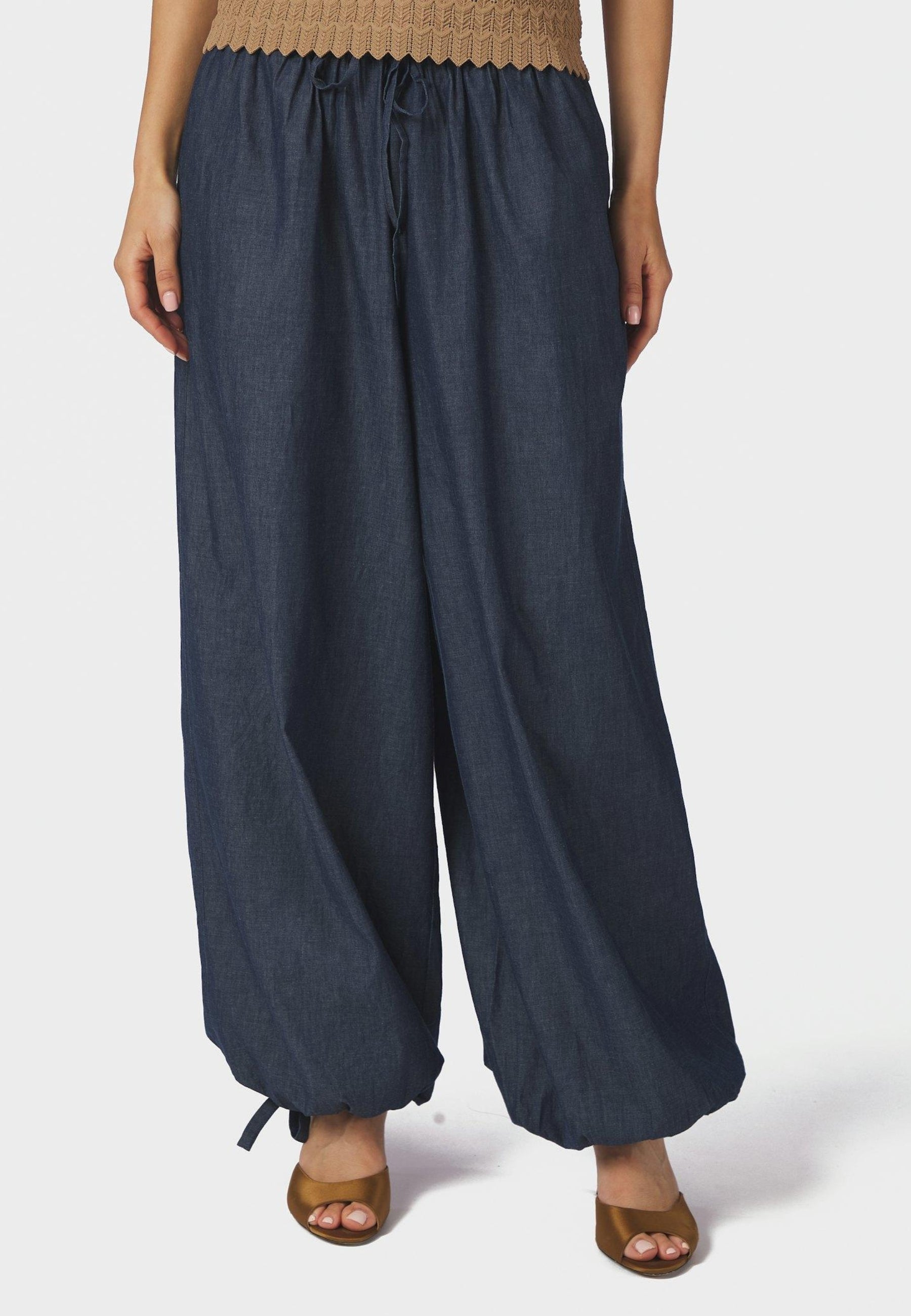 169312 Roxane Balloon Denim Pants_Blue_Model_2