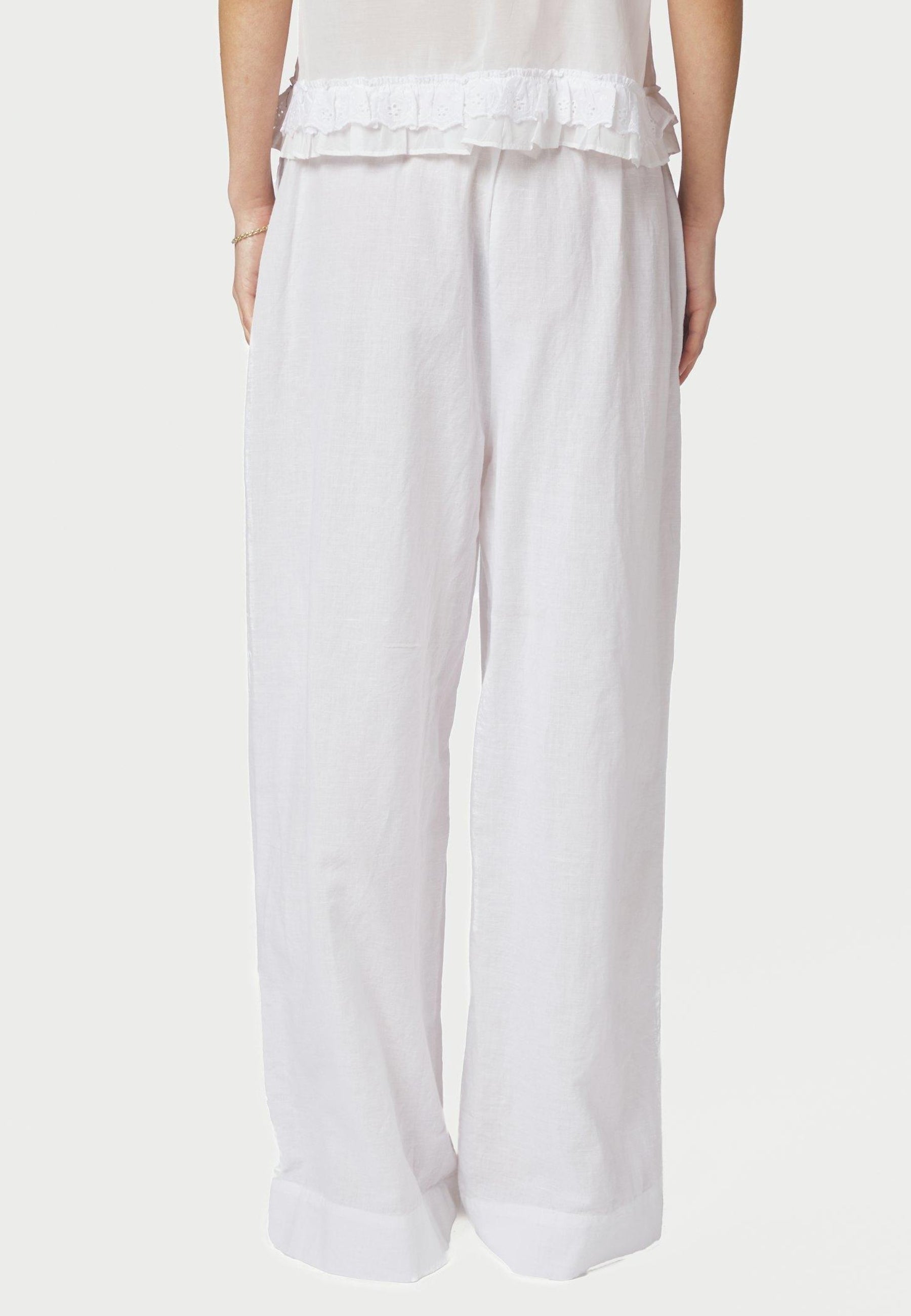 167698 Heifa Linen Pants_White_Model_3