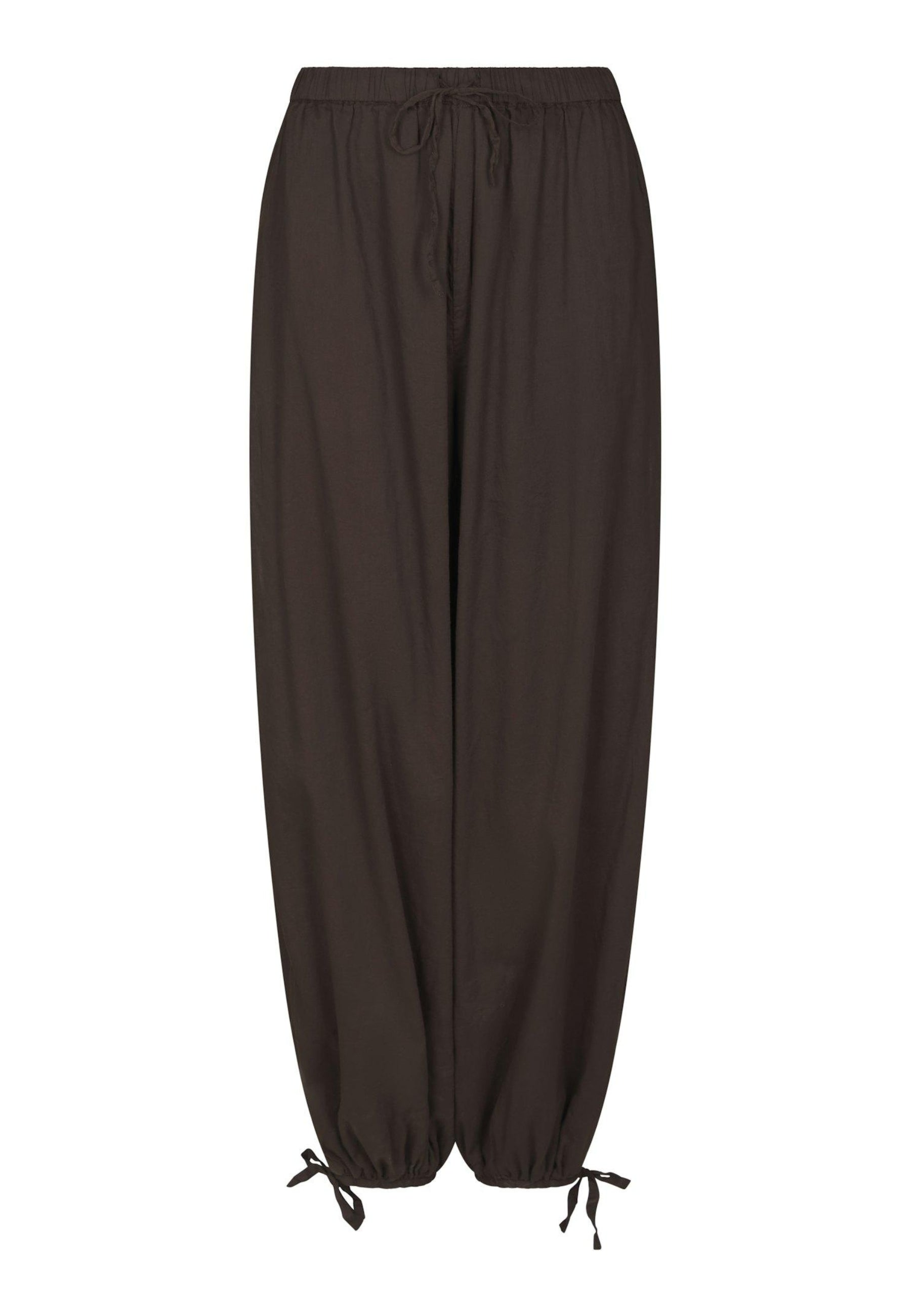 169158 Elyse S Voile Balloon Pants_Dark Brown_Packshot_0