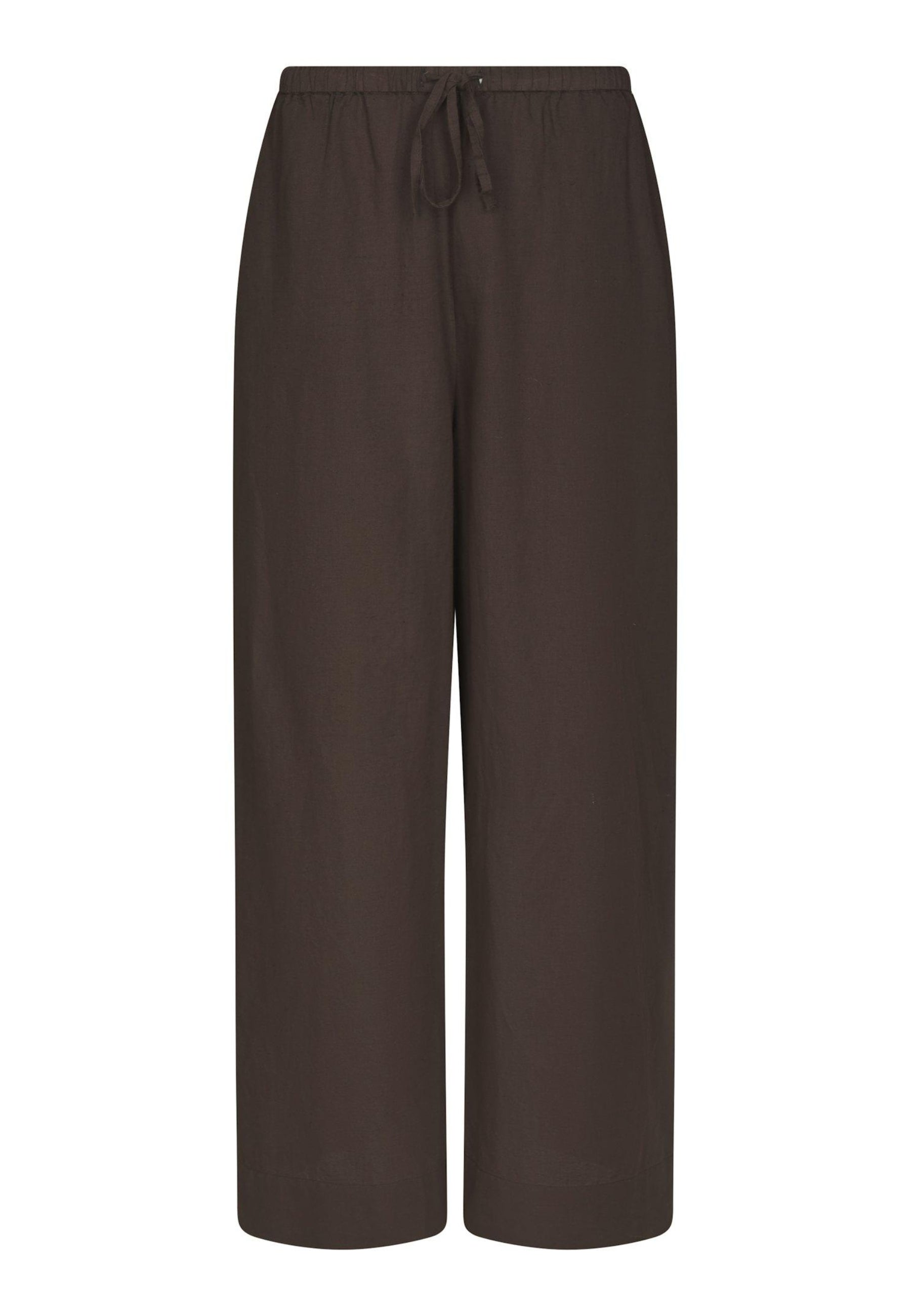 167698 Heifa Linen Pants_Dark Brown_Packshot_0
