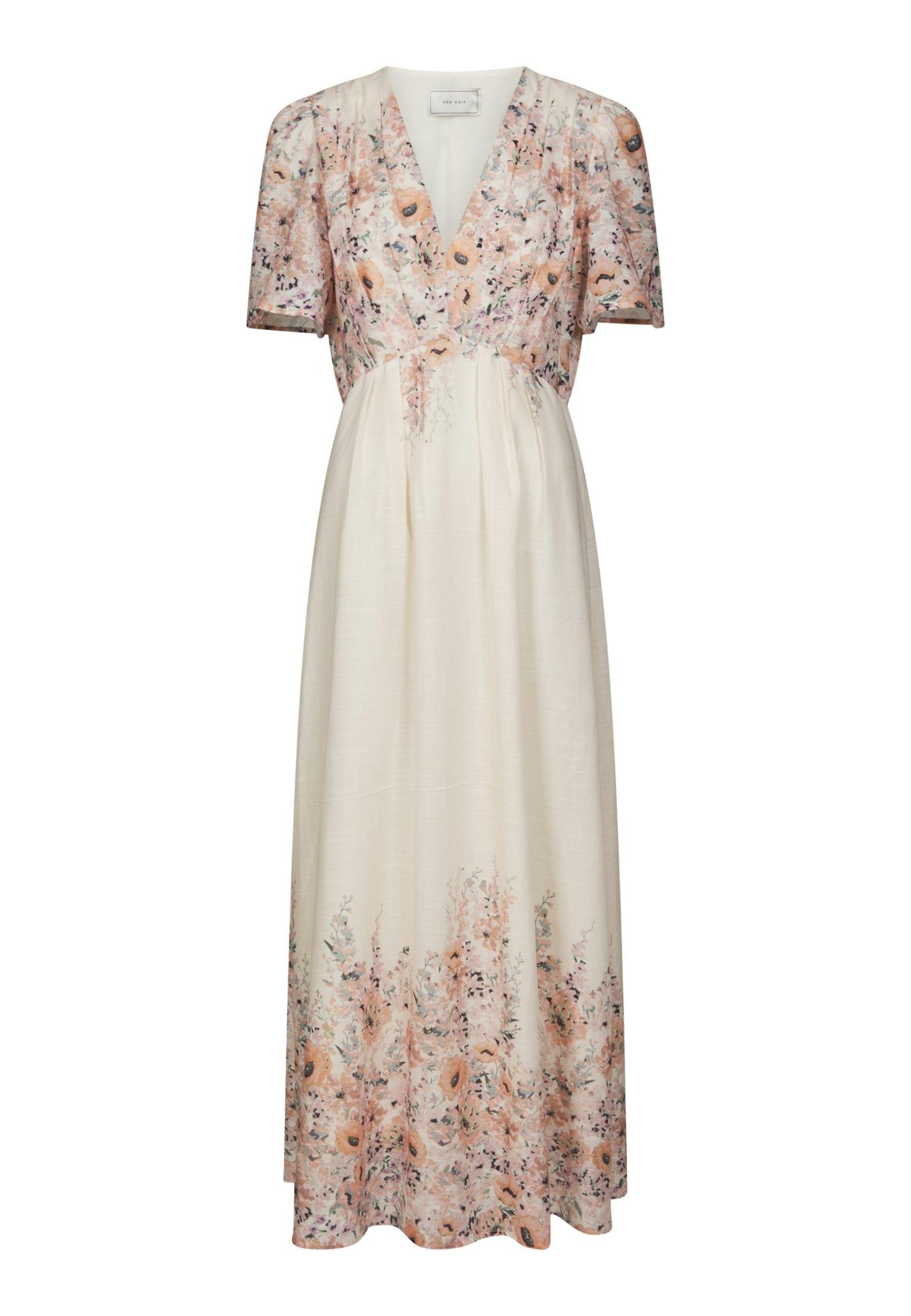 166177 Serna Flower Print Dress_Burned Powder_Packshot_0