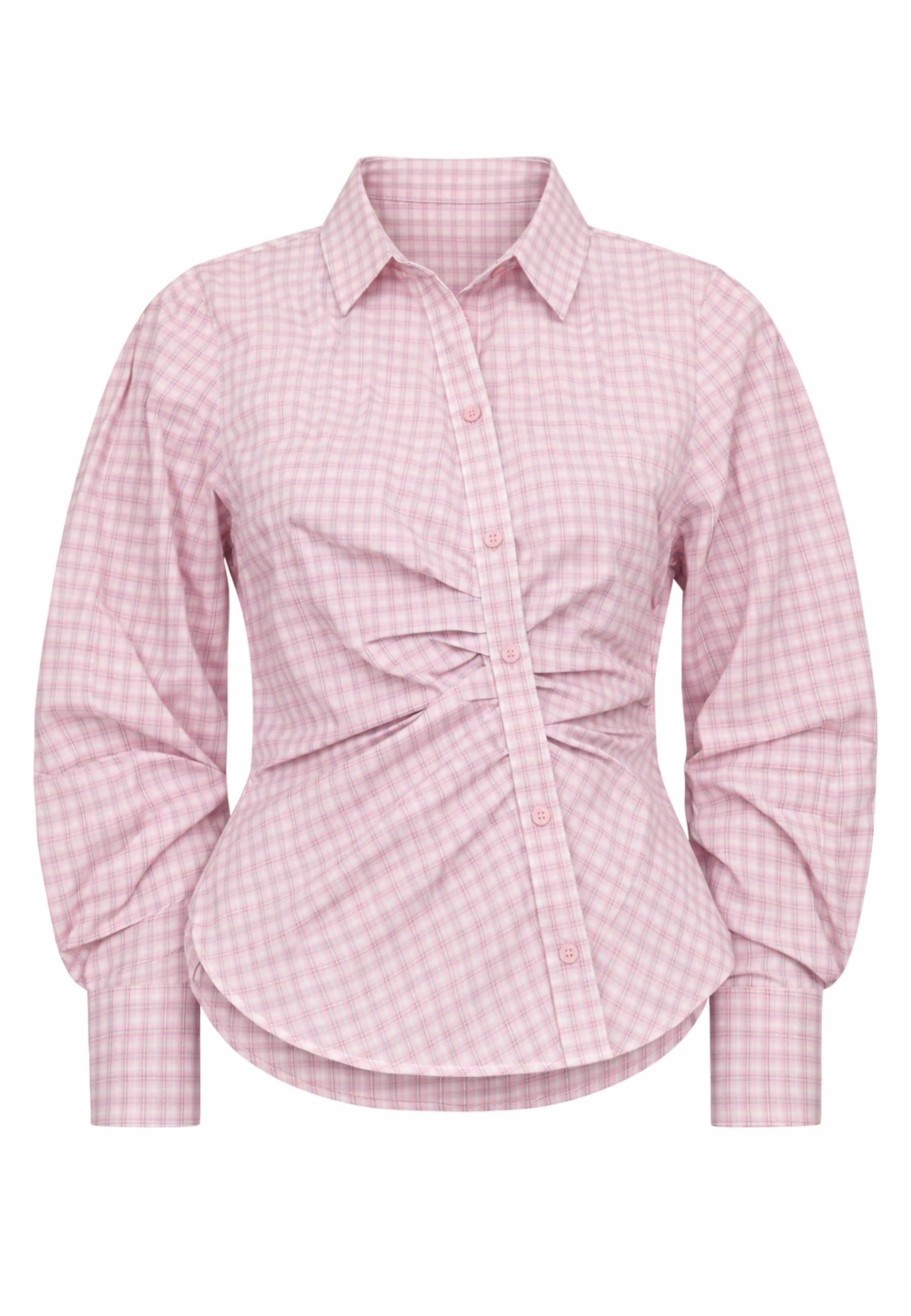 168377 Meoella Check Shirt_Light Pink_Packshot_0