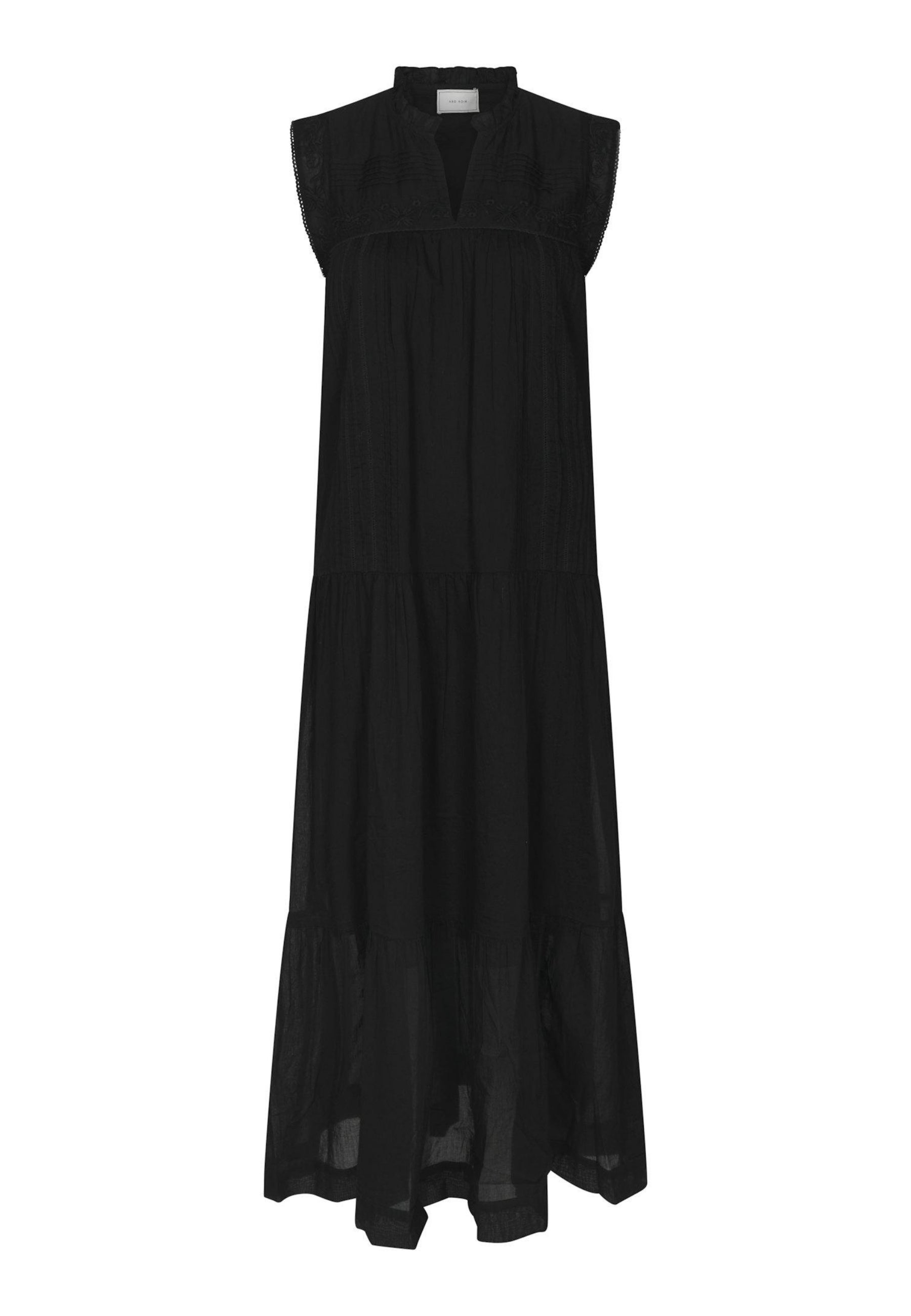 169064 Veana S Voile Maxi Dress_Black_Packshot_0