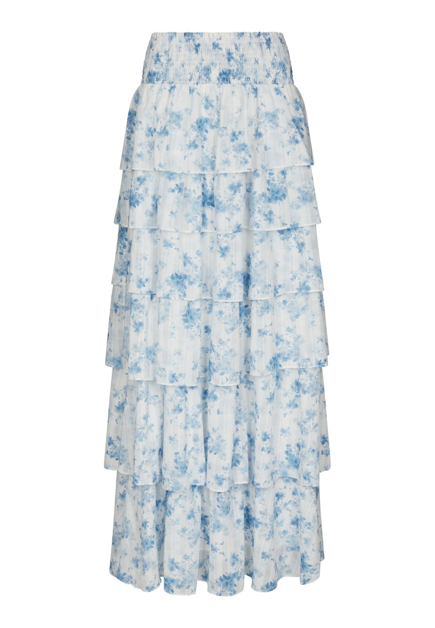 169060 Morris Fleur Skirt_Blue Floral_Packshot_0
