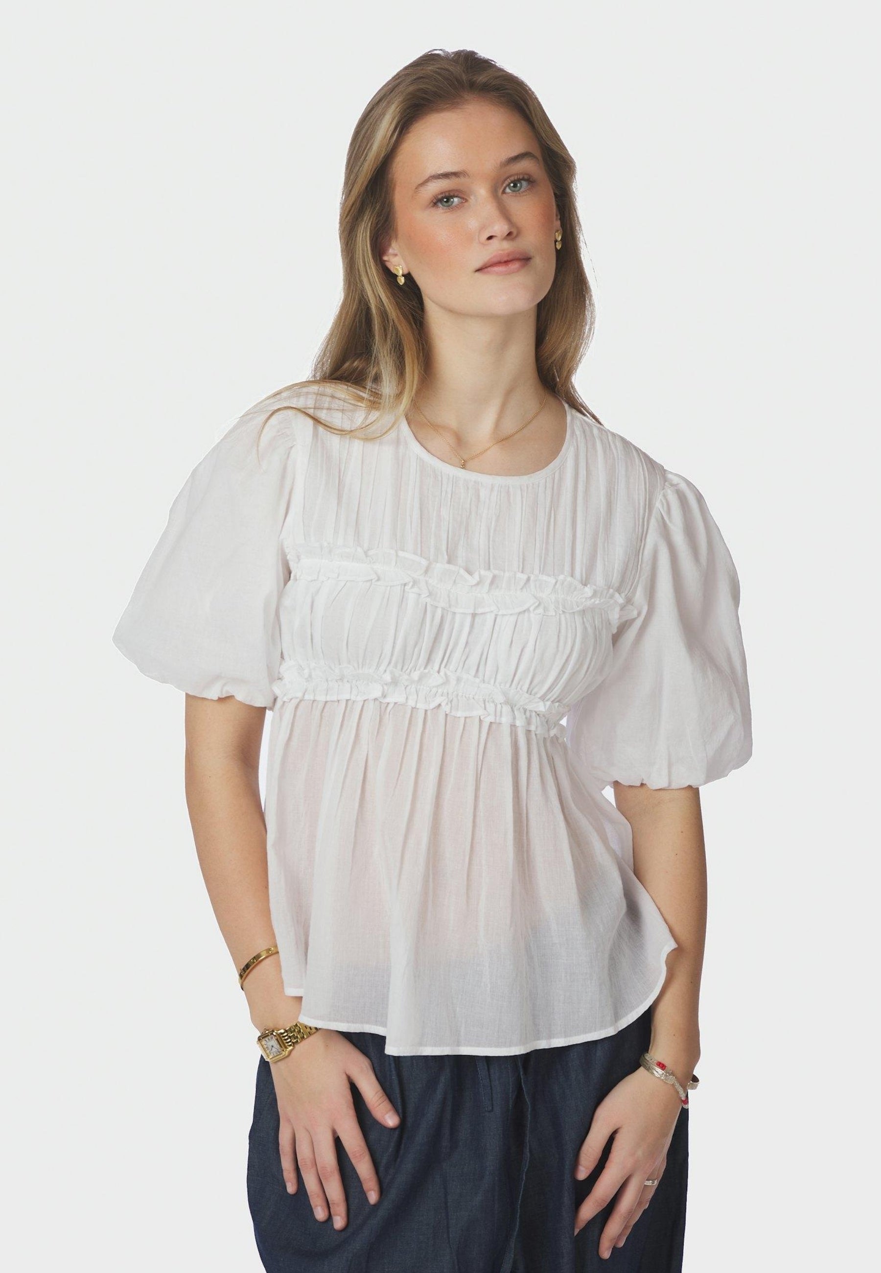166388 Kiril S Voile Blouse_White_Model_0