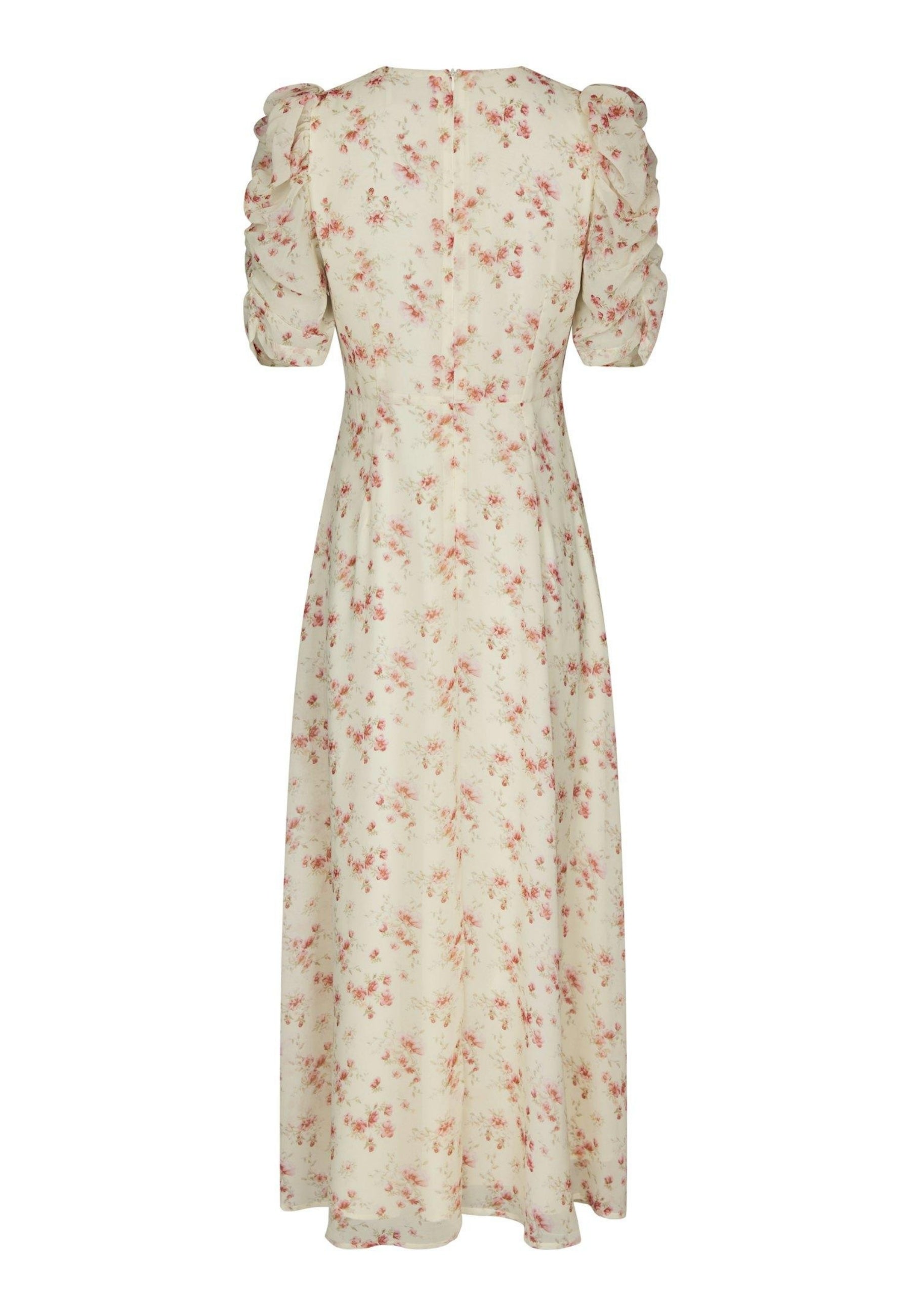 169209 Vira Floral Dress_Creme_Packshot_1