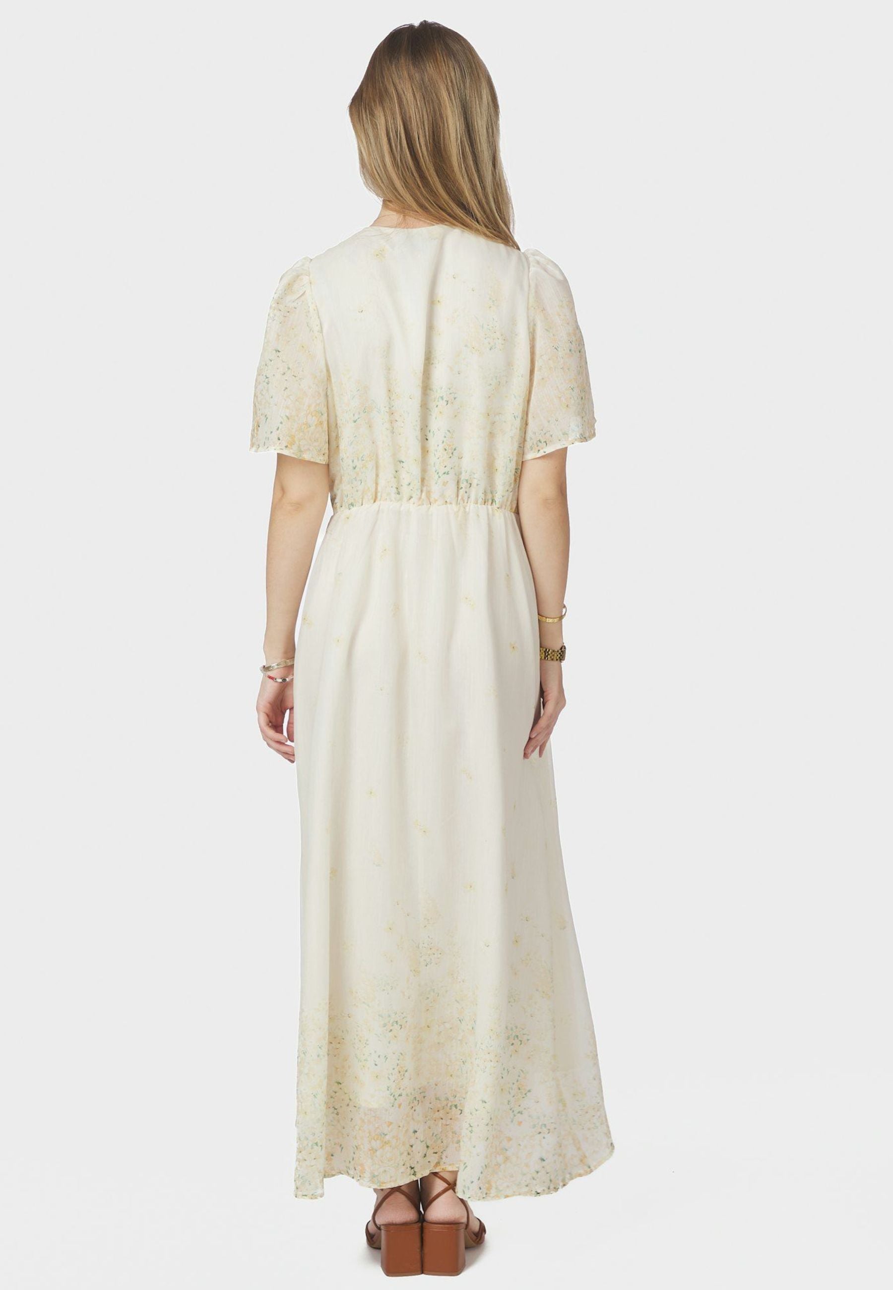 169070 Serna Gardenia Dress_Light Yellow_Model_2