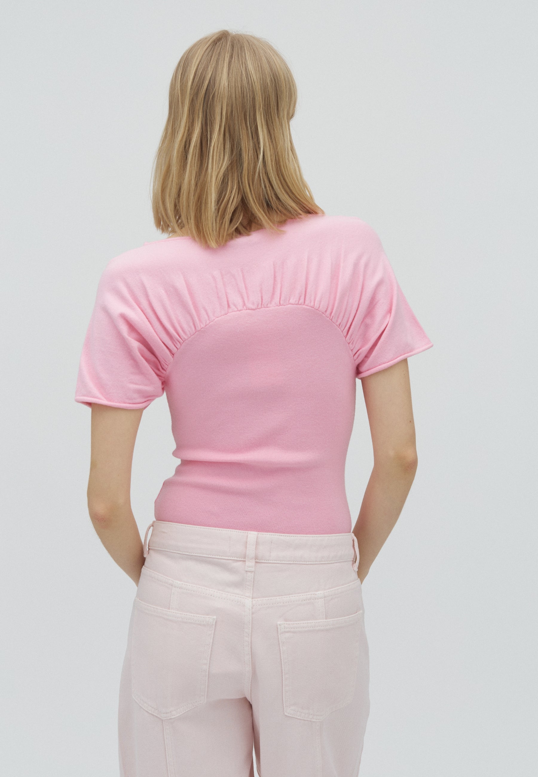 167346 Manthea Knit Top_Light Pink_Model_2