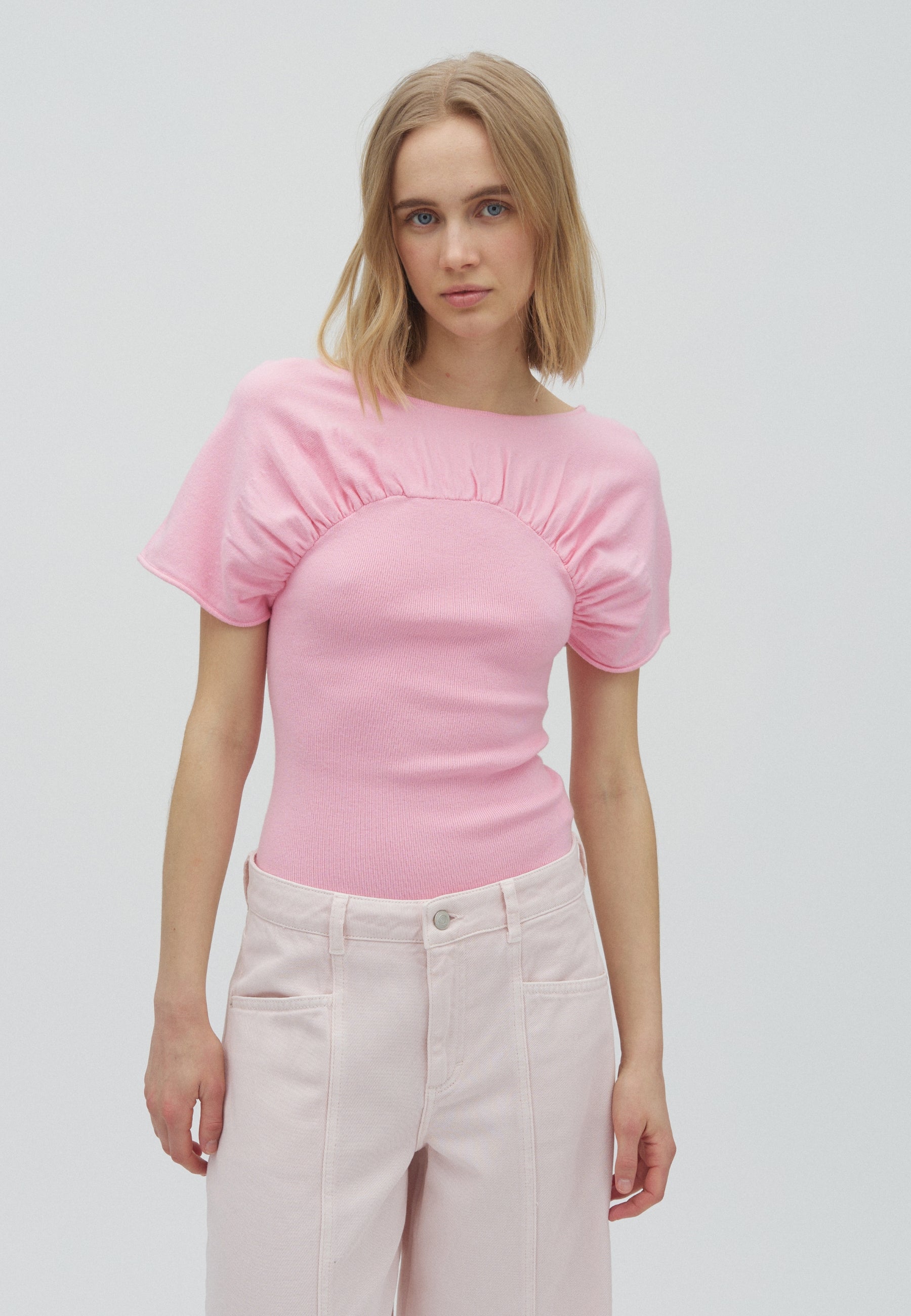 167346 Manthea Knit Top_Light Pink_Model_0
