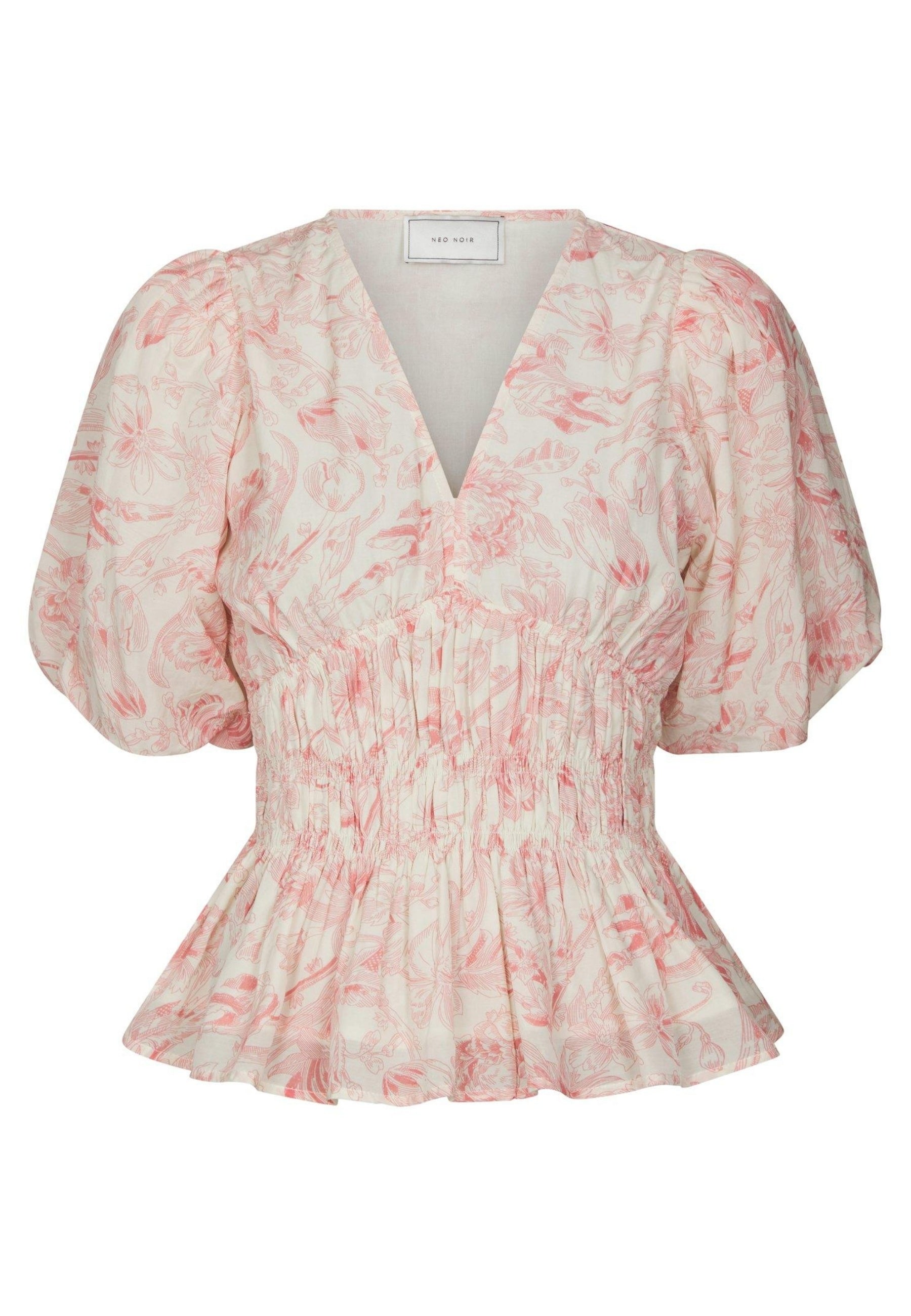 168720 Minutti Print Blouse_Off White_Packshot_0