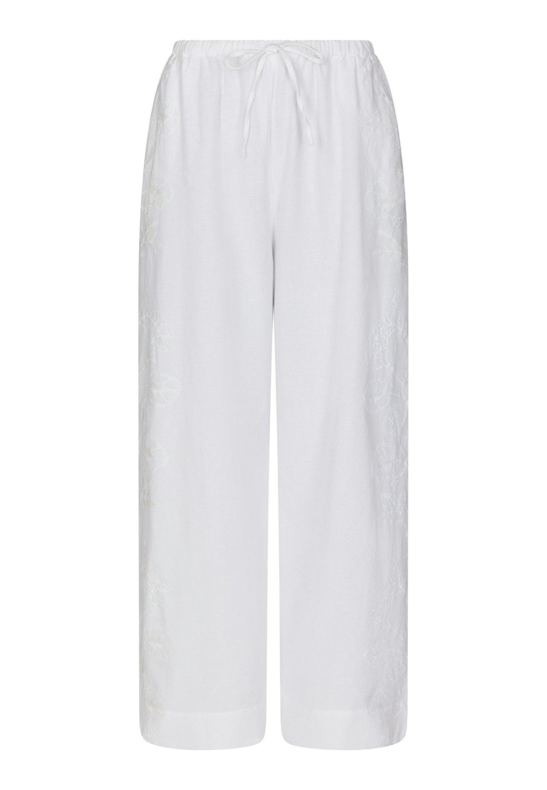 169114 Heifa Embroidery Pants_White_Packshot_0