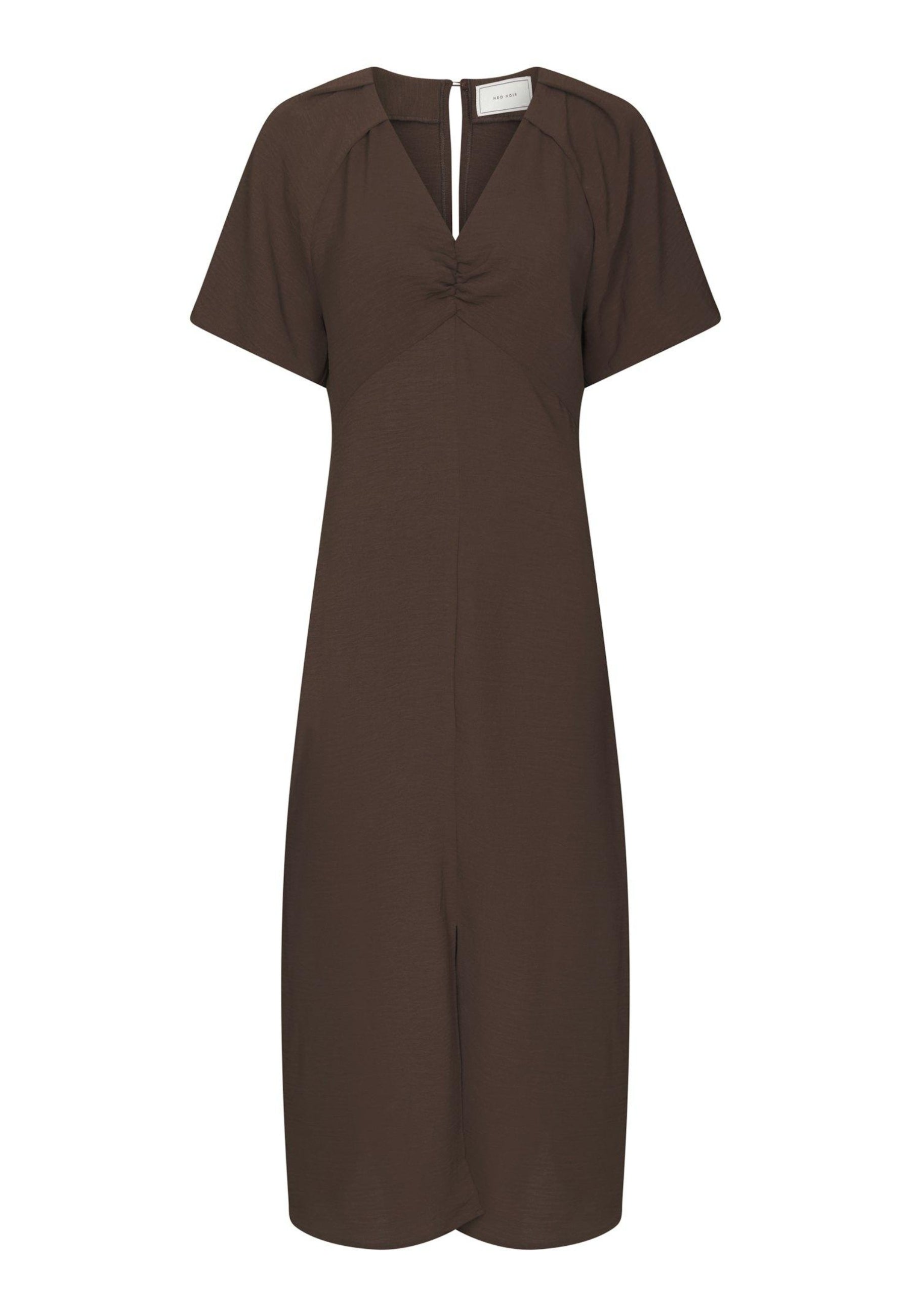 169248 Bomba Structure Solid Dress_Dark Brown_Packshot_0