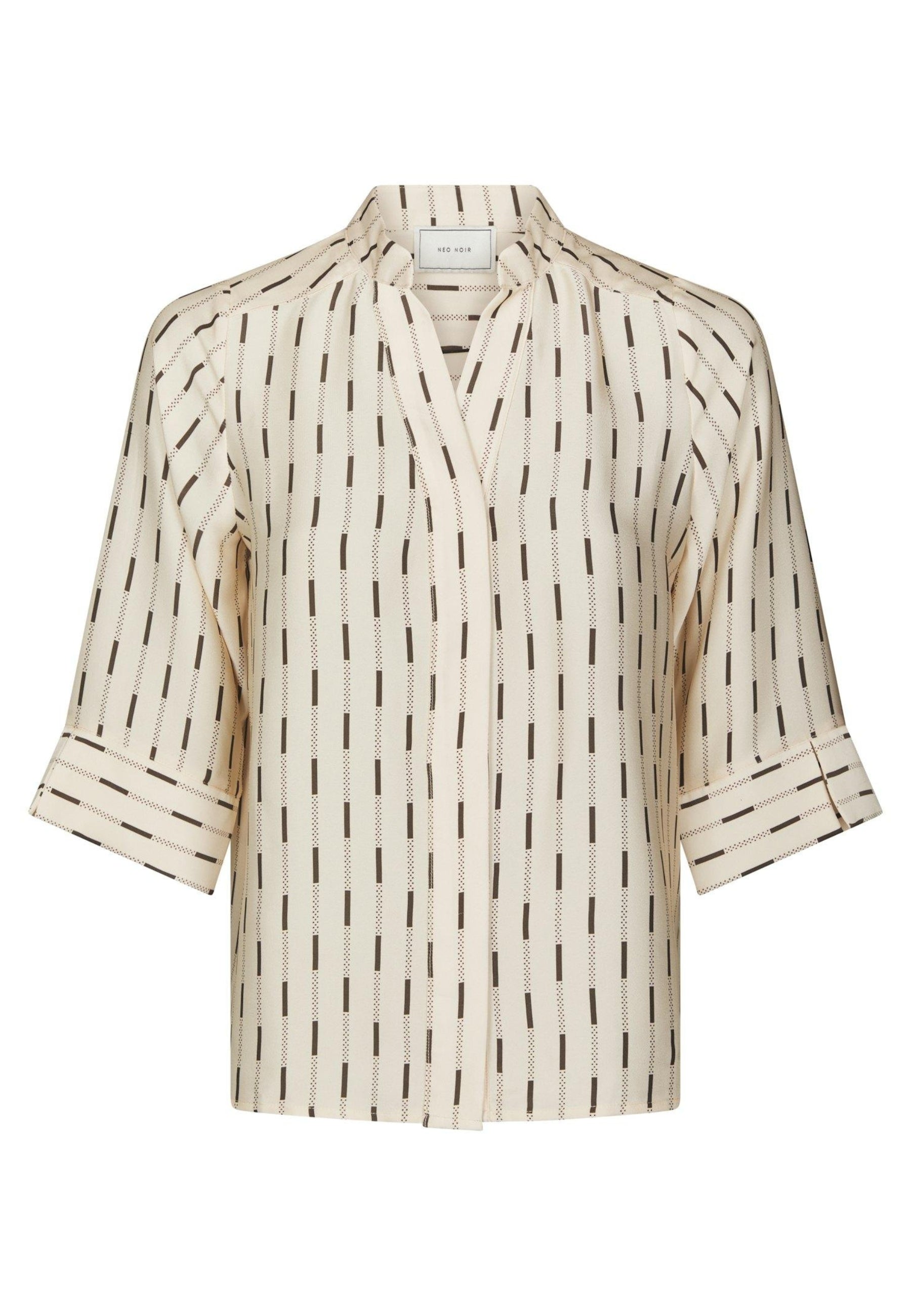 169302 Camile Print Blouse_Creme_Packshot_0