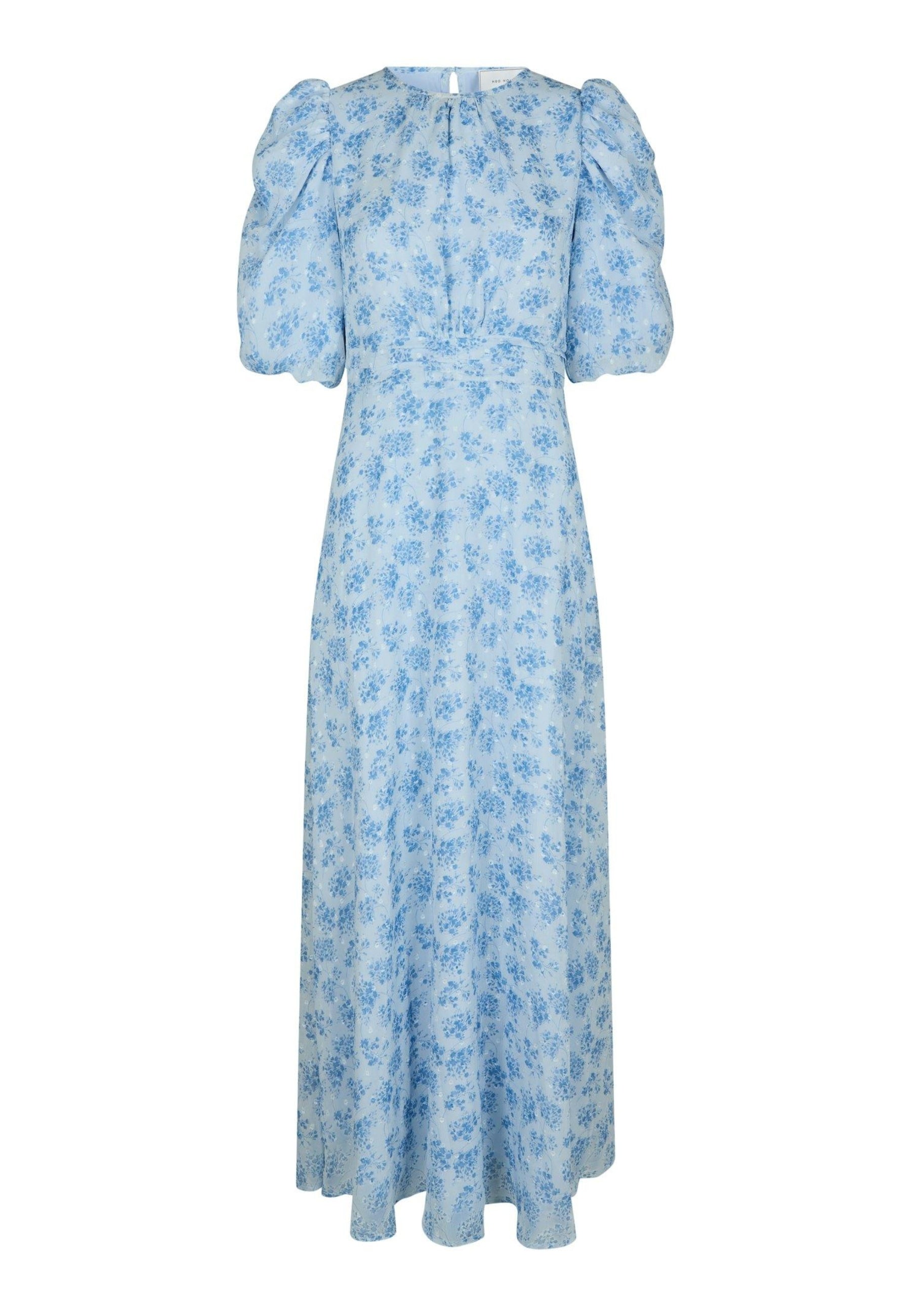 167915 Kikka Chiffon Flower Dress_Light Blue_Packshot_0