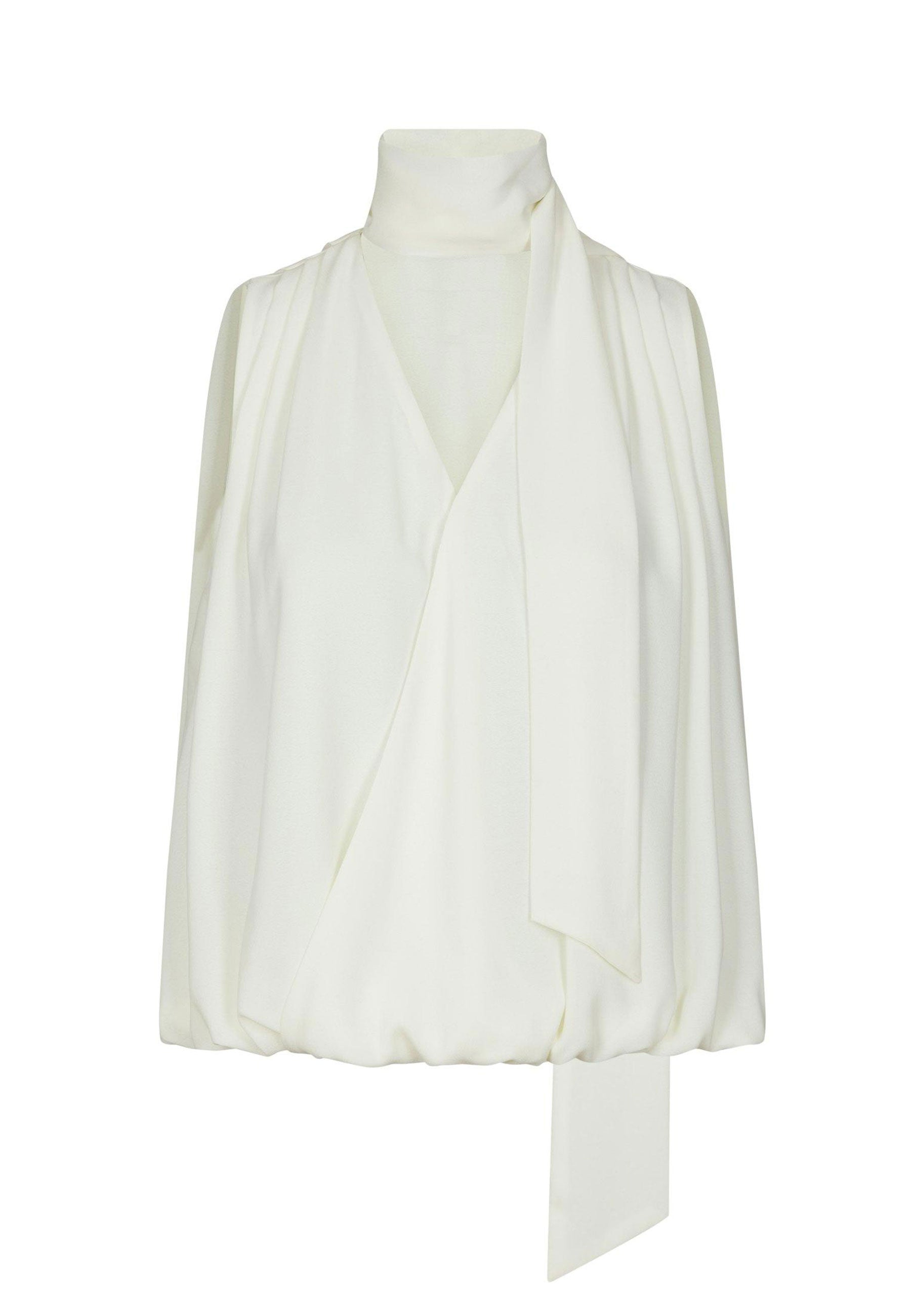 170014 Enge Chiffon Top_Off White_Packshot_0